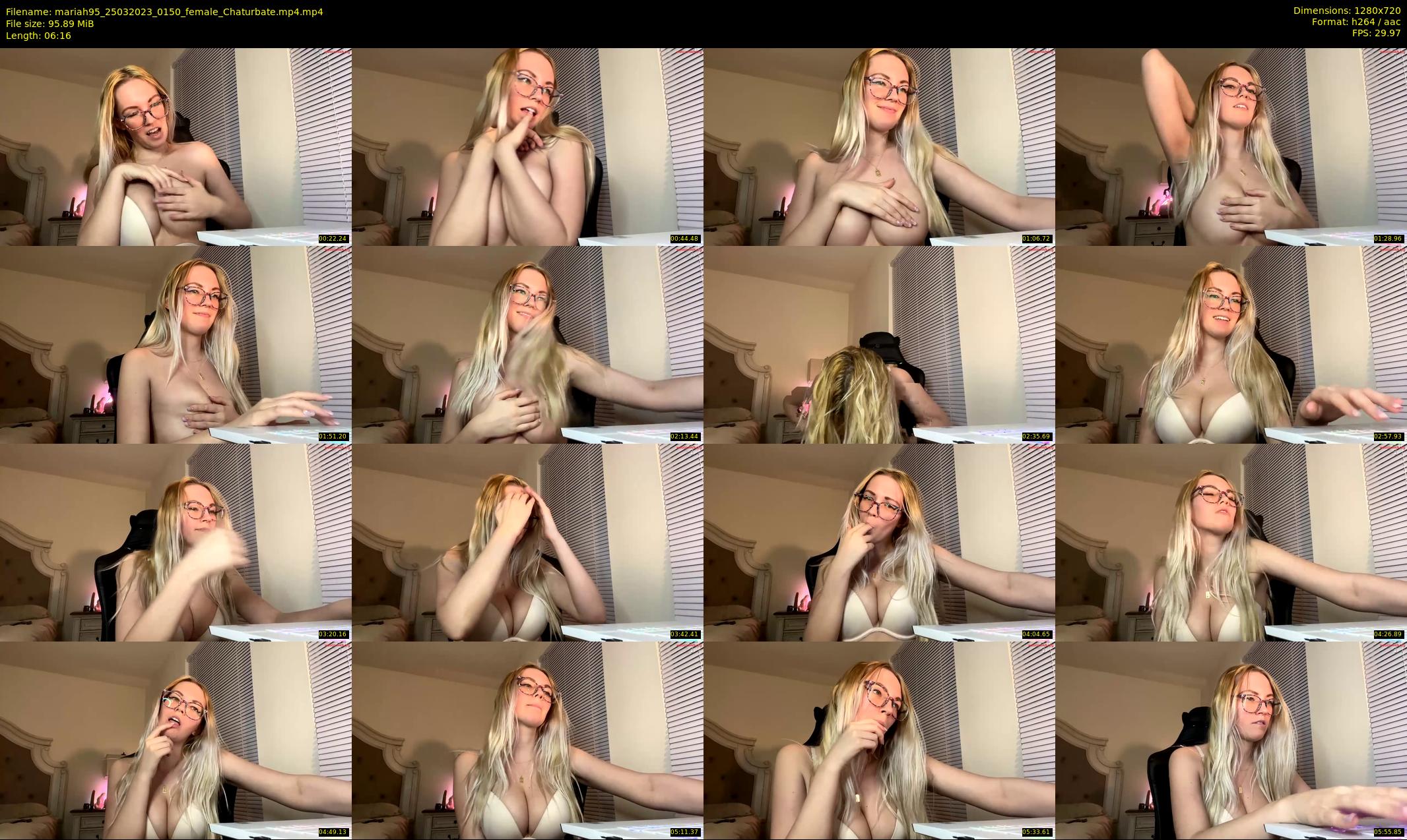 mariah95 — 7 minute Chaturbate female cam show recording, 720p, Mar 25, 2023
