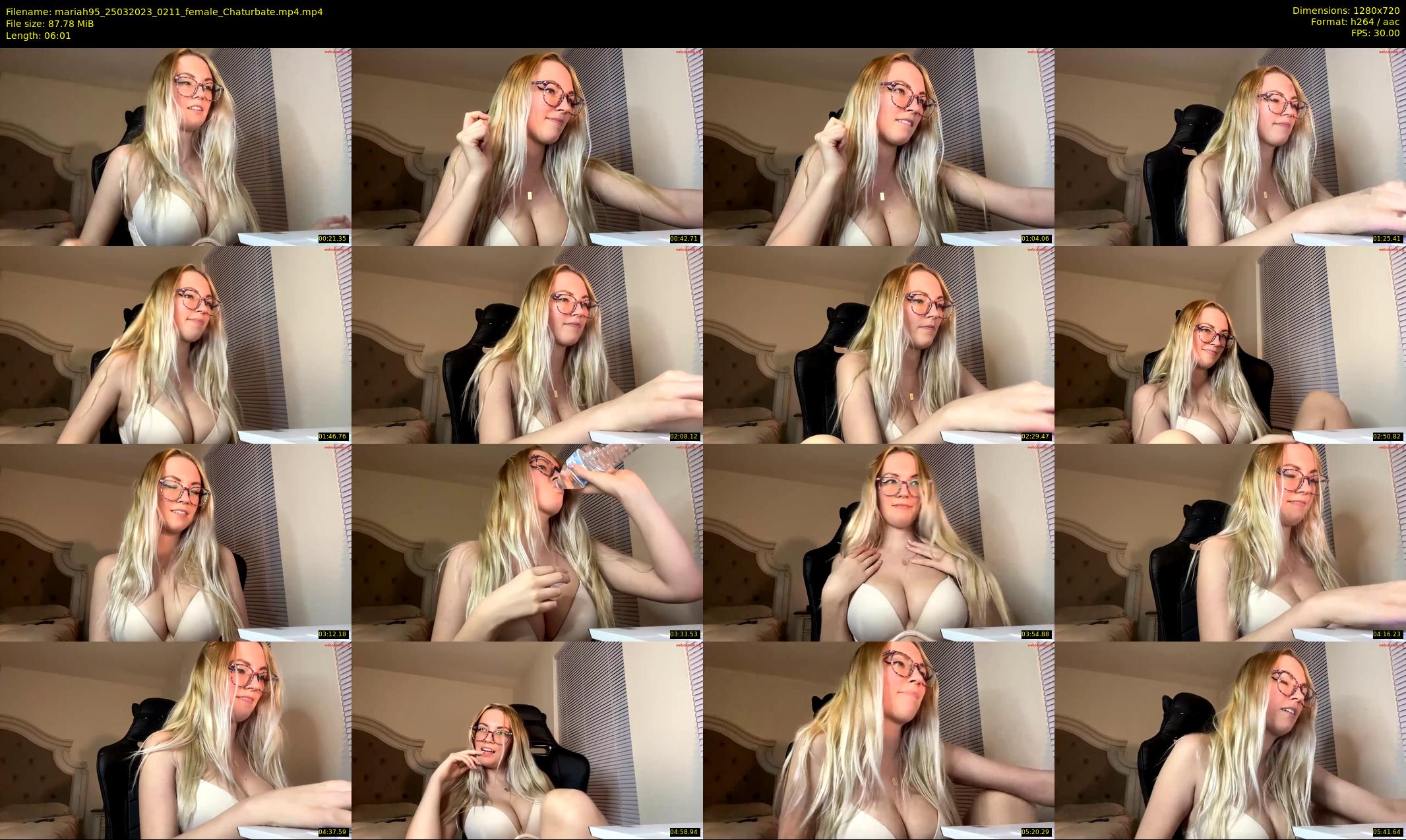 mariah95 — 7 minute Chaturbate female cam show recording, 720p, Mar 25, 2023