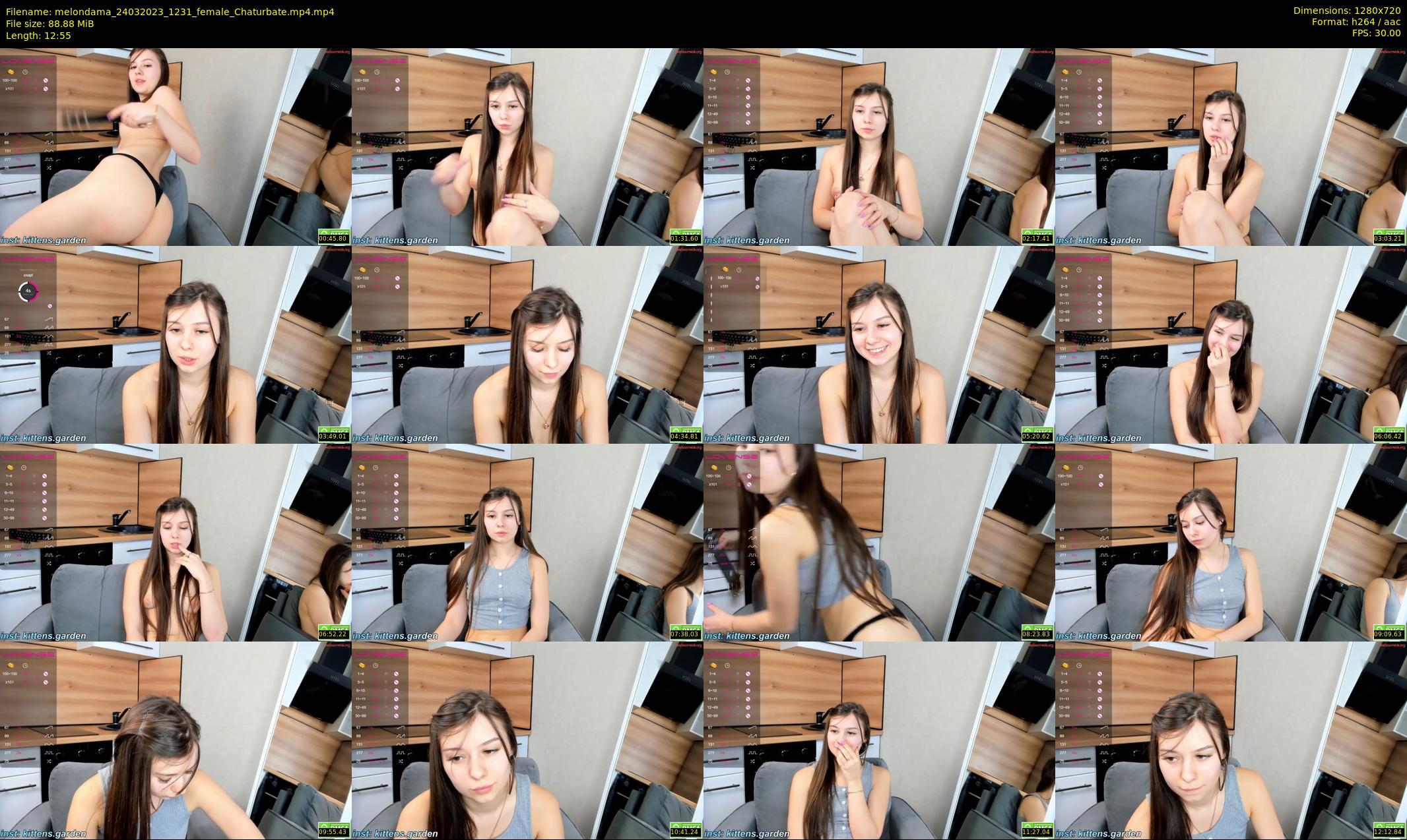 melondama — 13 minute Chaturbate female cam show recording, 720p, Mar 24, 2023