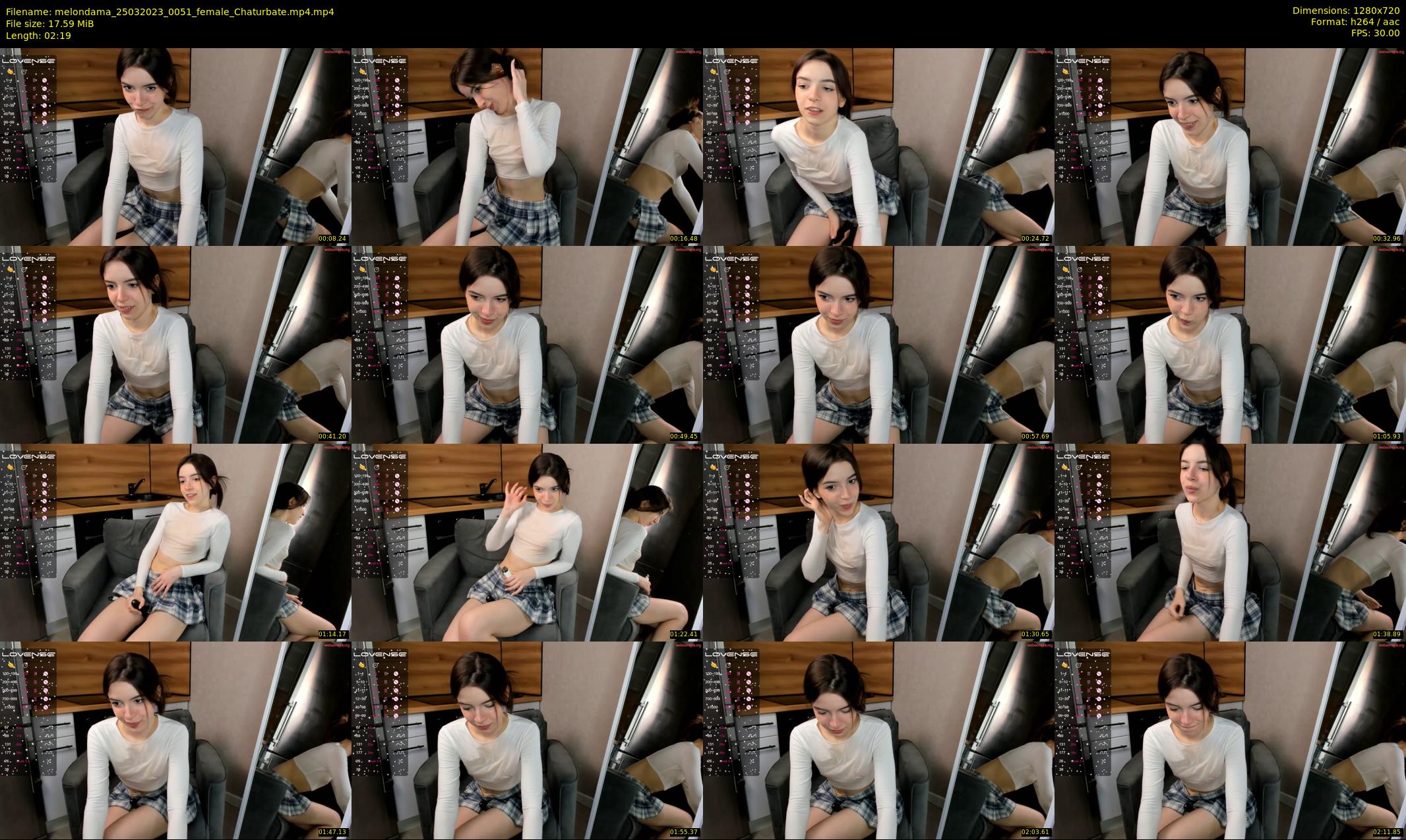 melondama — 3 minute Chaturbate female cam show recording, 720p, Mar 25, 2023