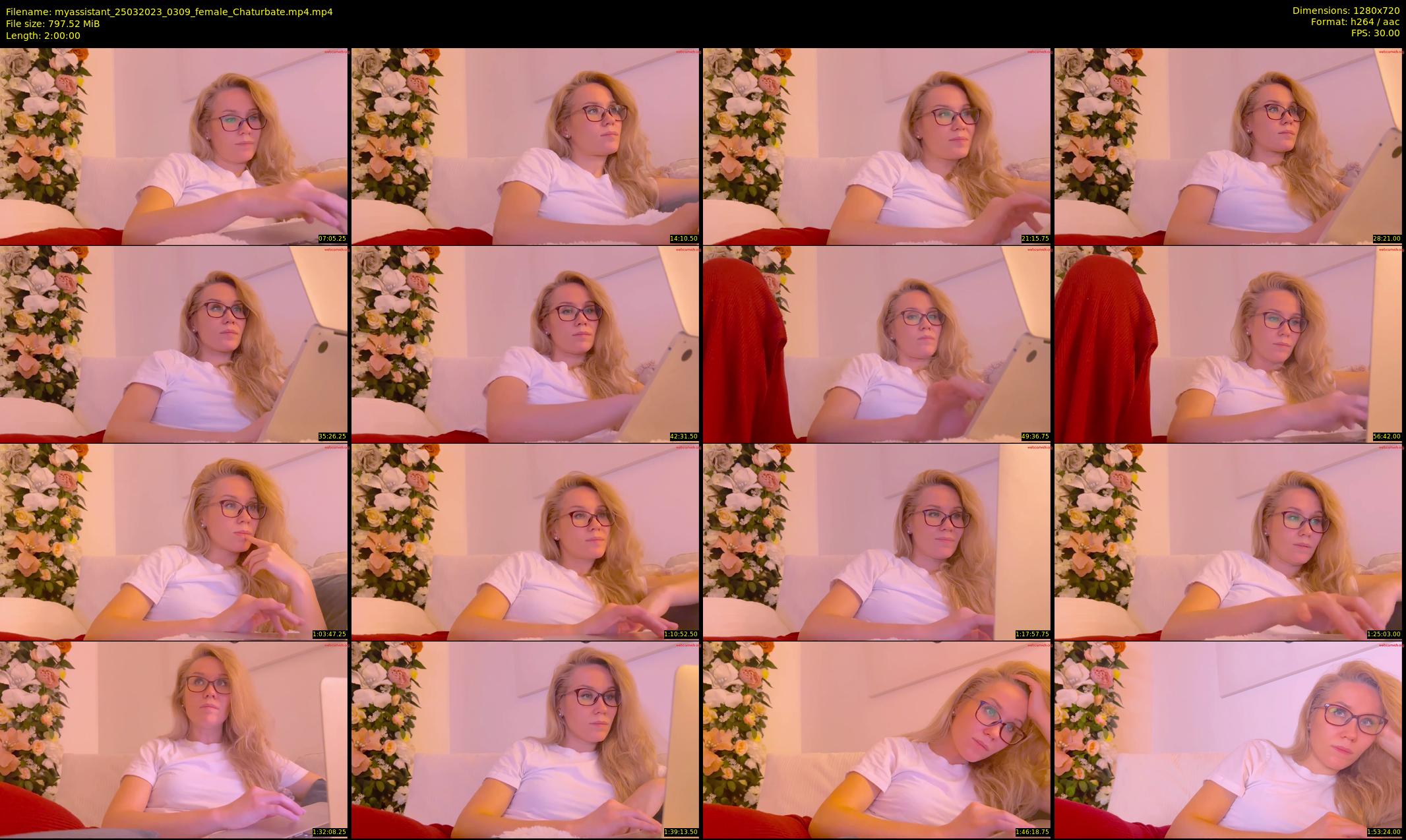 myassistant — 120 minute Chaturbate female cam show recording, 720p, Mar 25, 2023