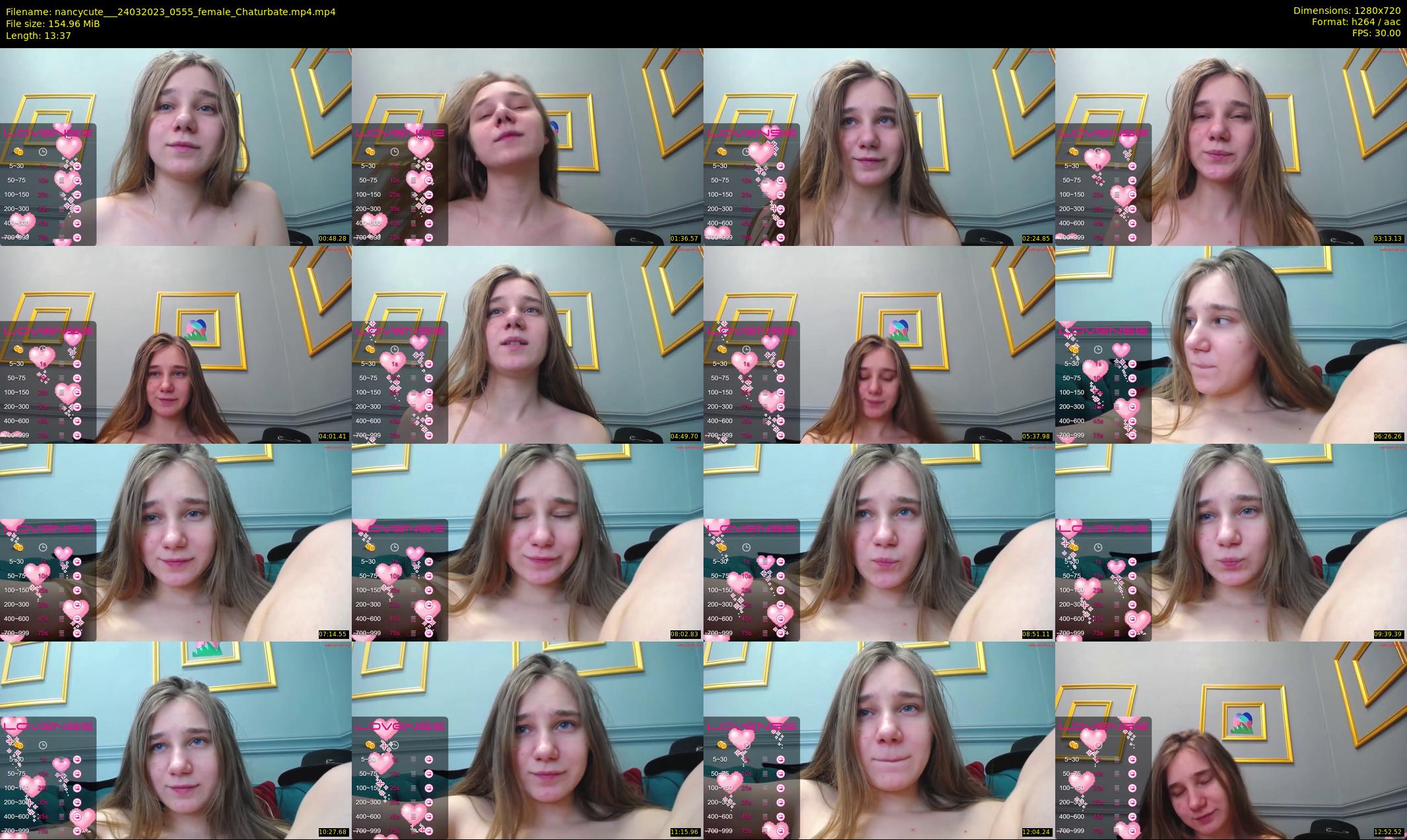 nancycute__ — 14 minute Chaturbate female cam show recording, 720p, Mar 24, 2023