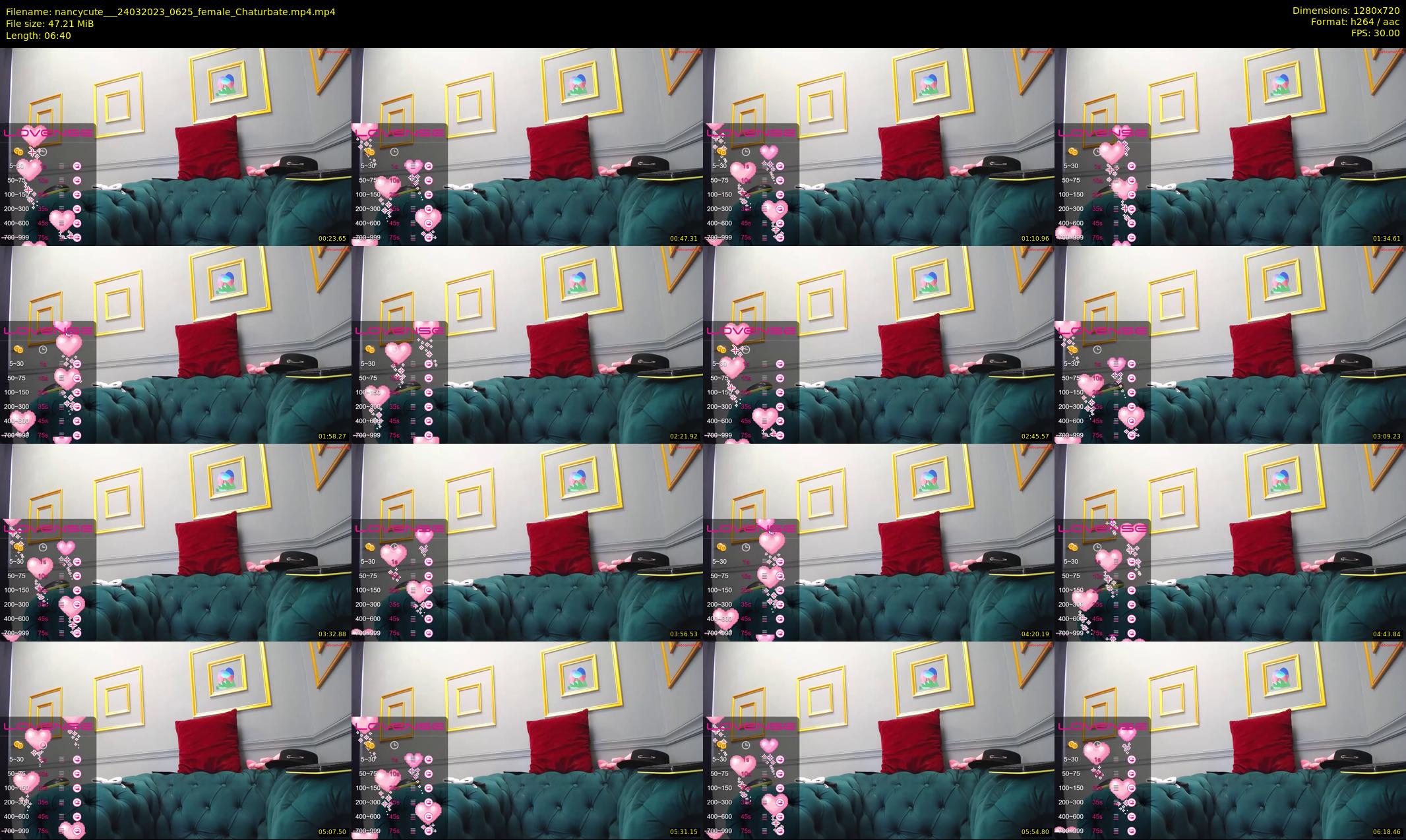 nancycute__ — 7 minute Chaturbate female cam show recording, 720p, Mar 24, 2023