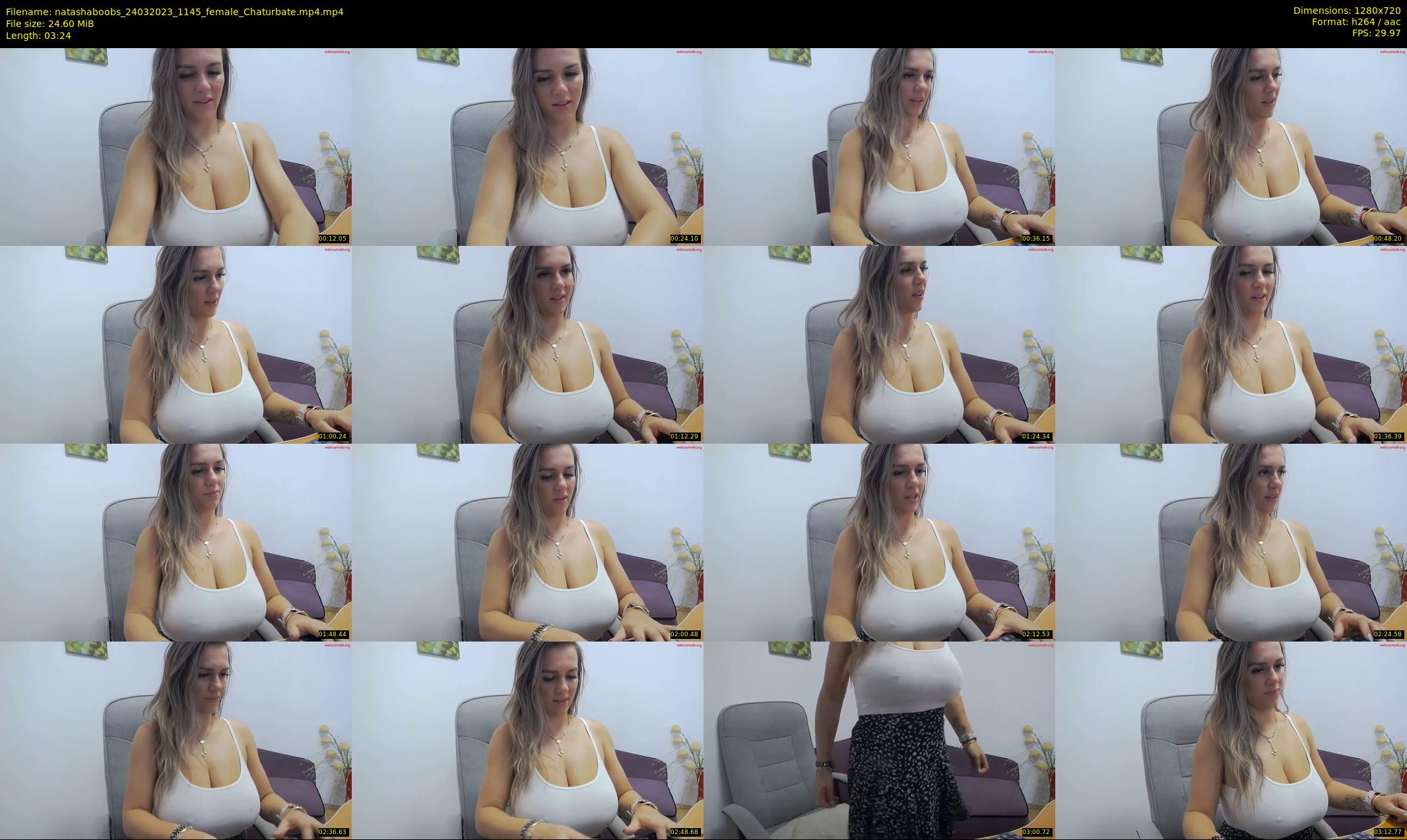 natashaboobs — 4 minute Chaturbate female cam show recording, 720p, Mar 24, 2023