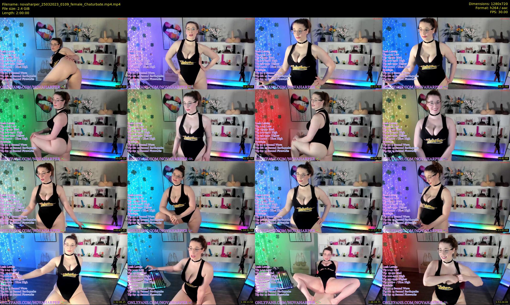 novaharper — 120 minute Chaturbate female cam show recording, 720p, Mar 25, 2023