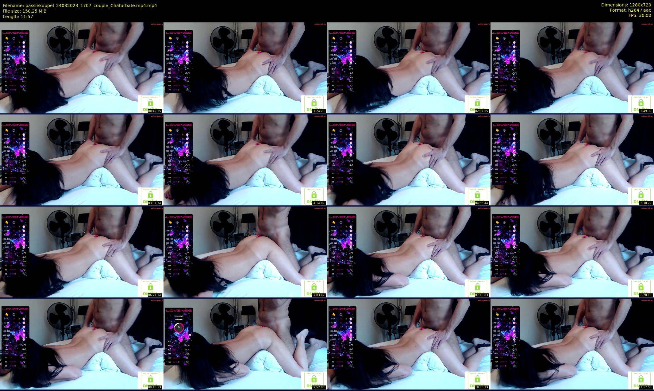 passiekoppel — 12 minute Chaturbate couple cam show recording, 720p, Mar 24, 2023
