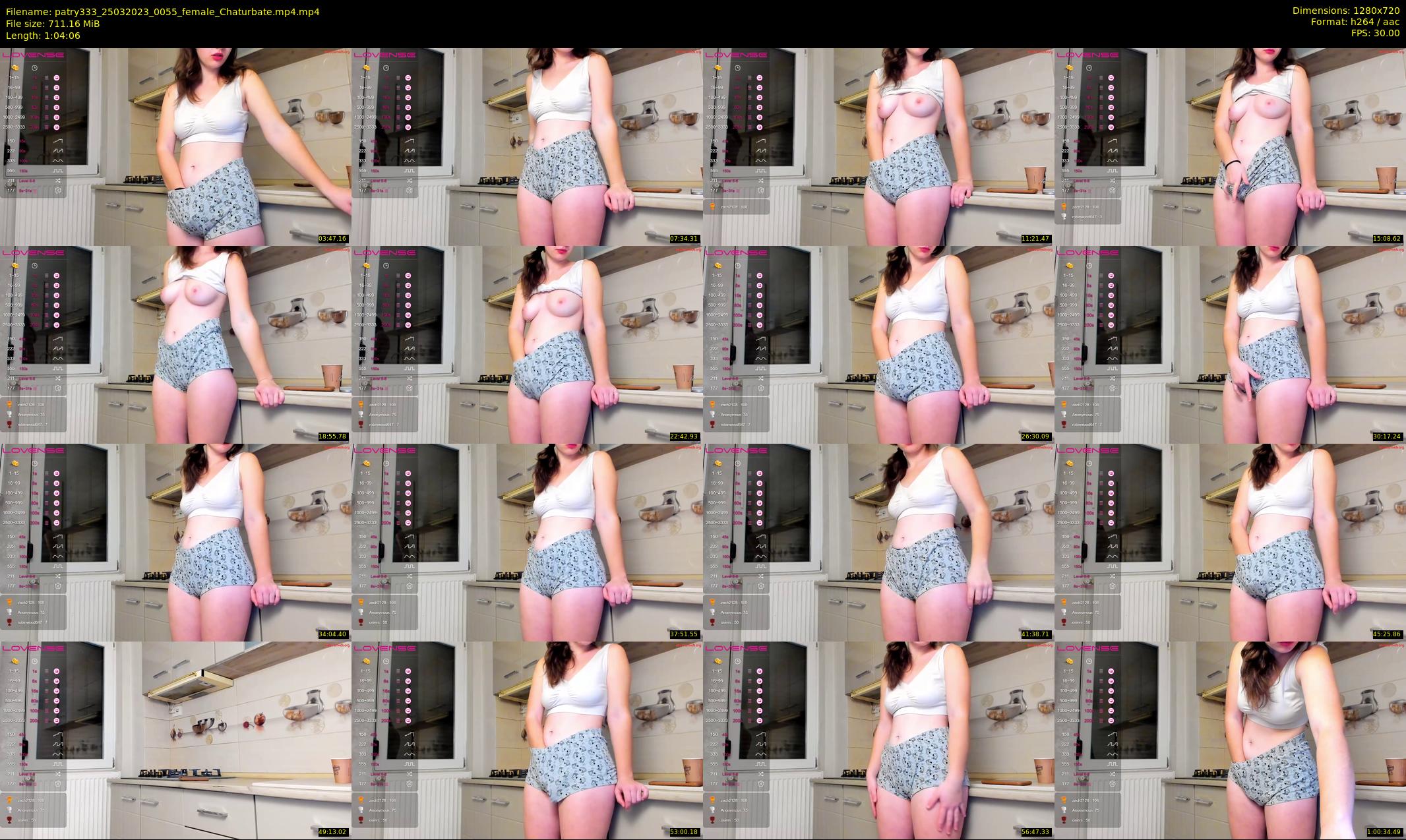 patry333 — 65 minute Chaturbate female cam show recording, 720p, Mar 25, 2023