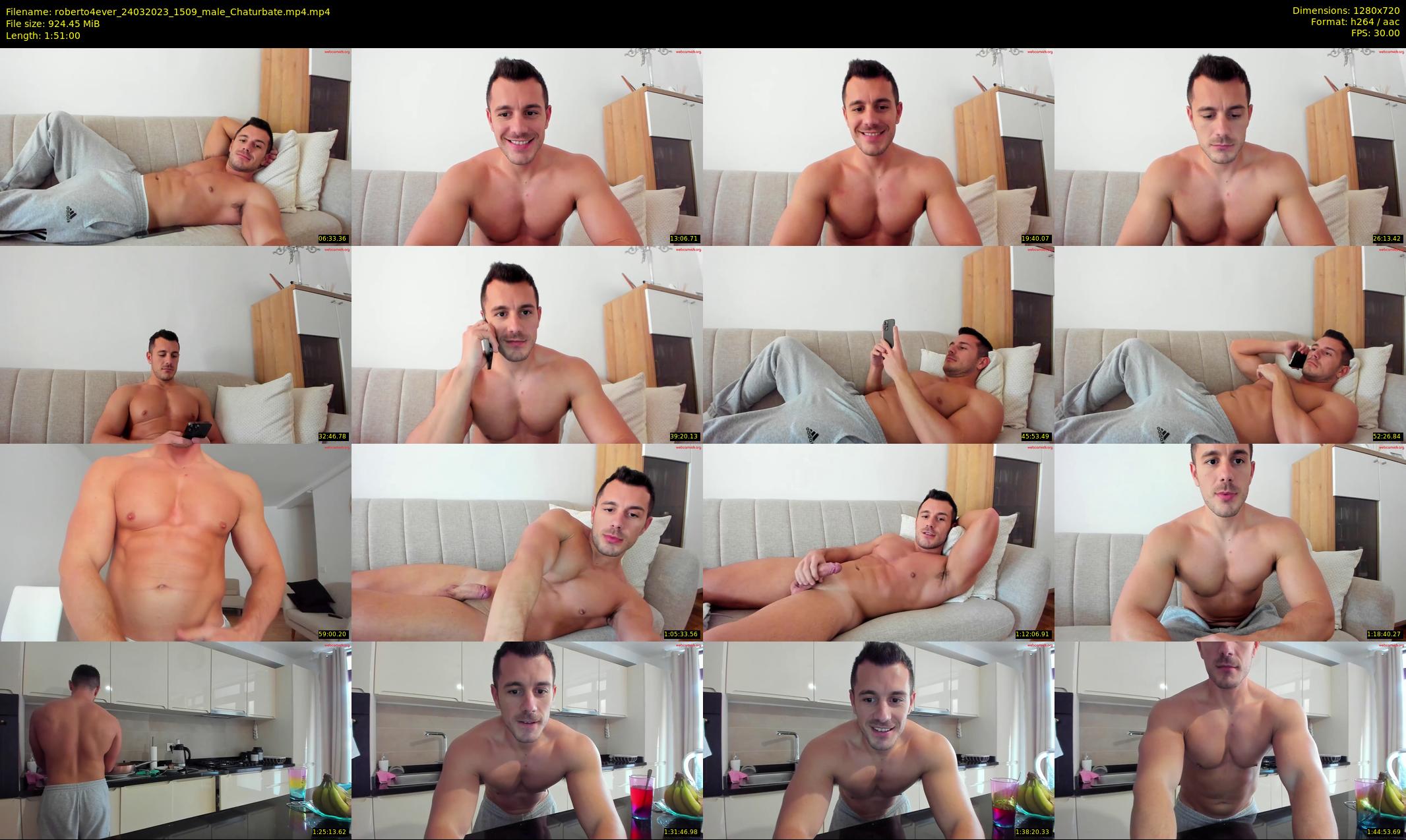 roberto4ever — 111 minute Chaturbate male cam show recording, 720p, Mar 24, 2023