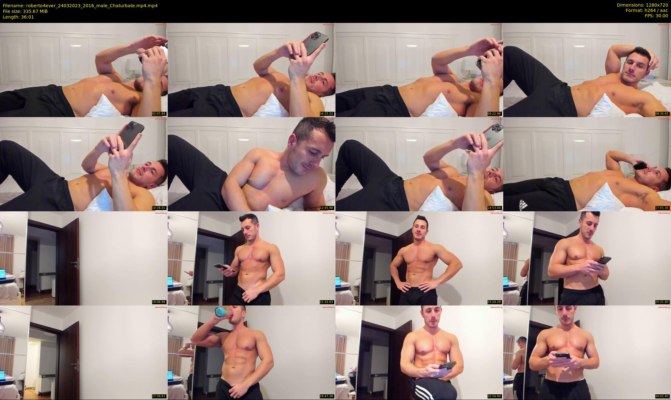 roberto4ever — 37 minute Chaturbate male cam show recording, 720p, Mar 24, 2023