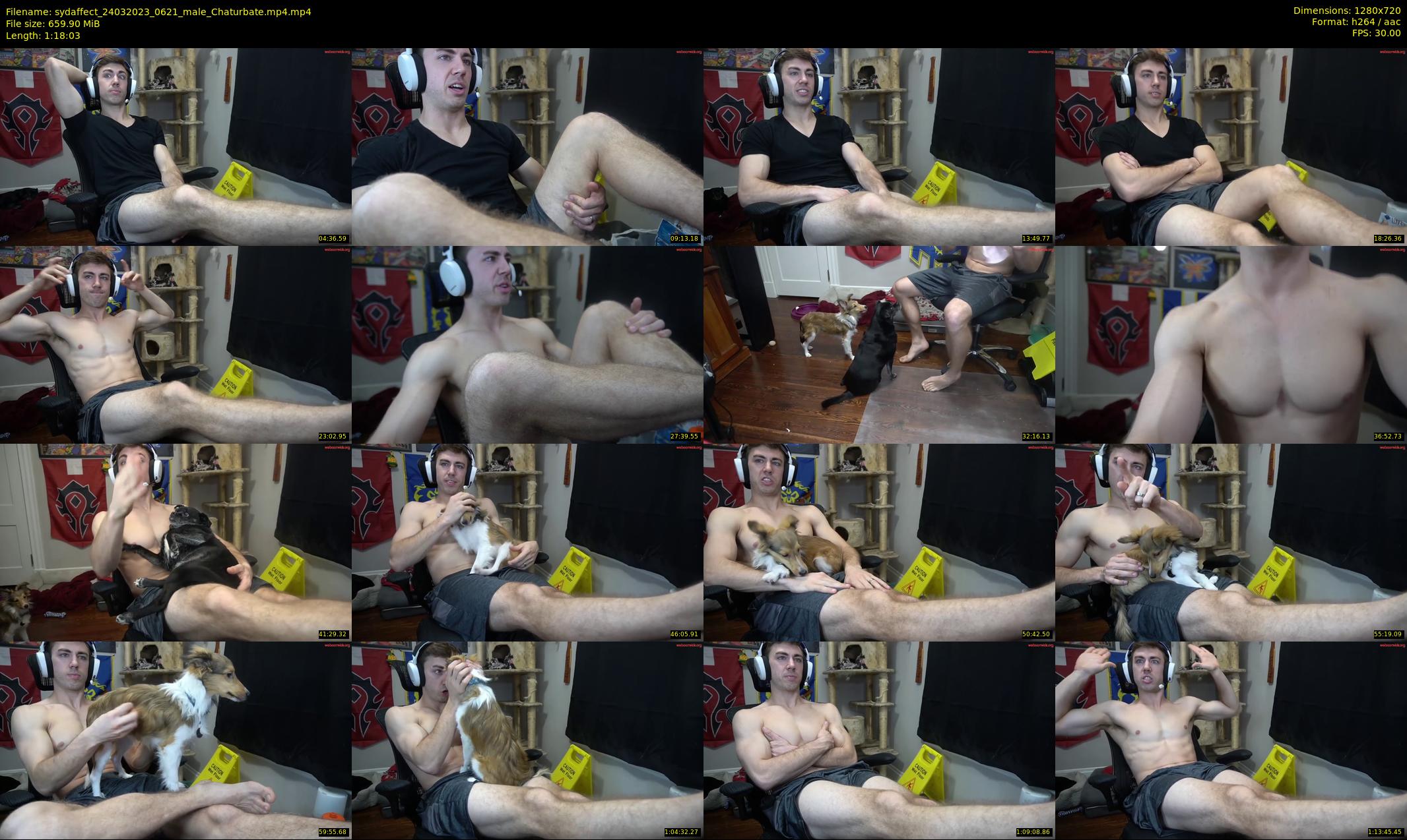 sydaffect — 79 minute Chaturbate male cam show recording, 720p, Mar 24, 2023
