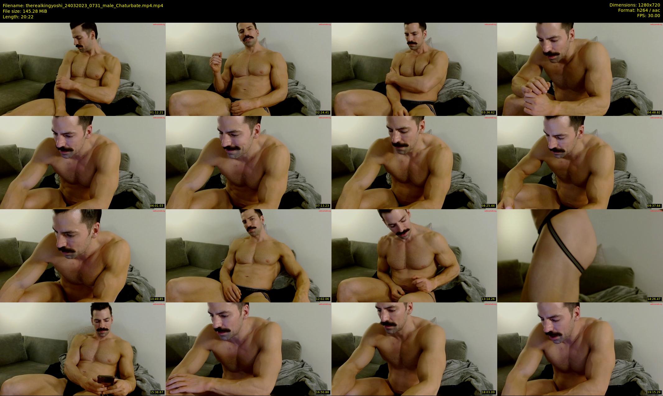 therealkingyoshi — 21 minute Chaturbate male cam show recording, 720p, Mar 24, 2023