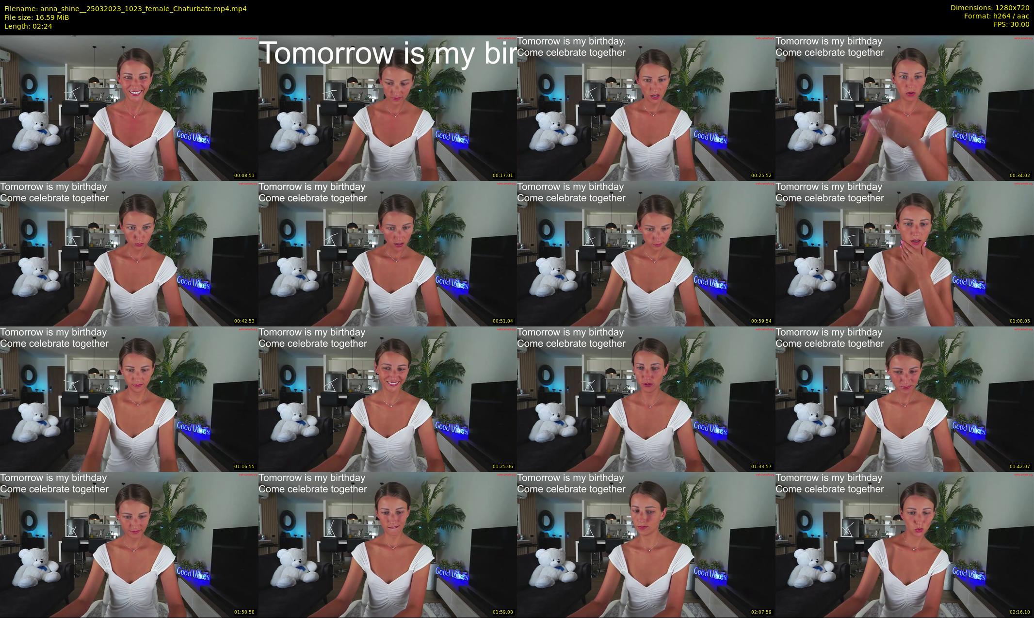 anna_shine_ — 3 minute Chaturbate female cam show recording, 720p, Mar 25, 2023