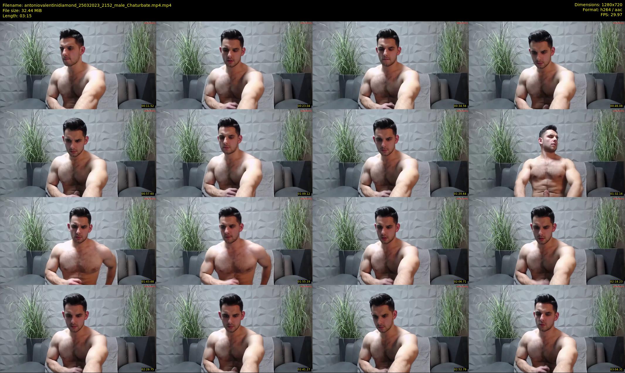 antoniovalentinidiamond — 4 minute Chaturbate male cam show recording, 720p, Mar 25, 2023