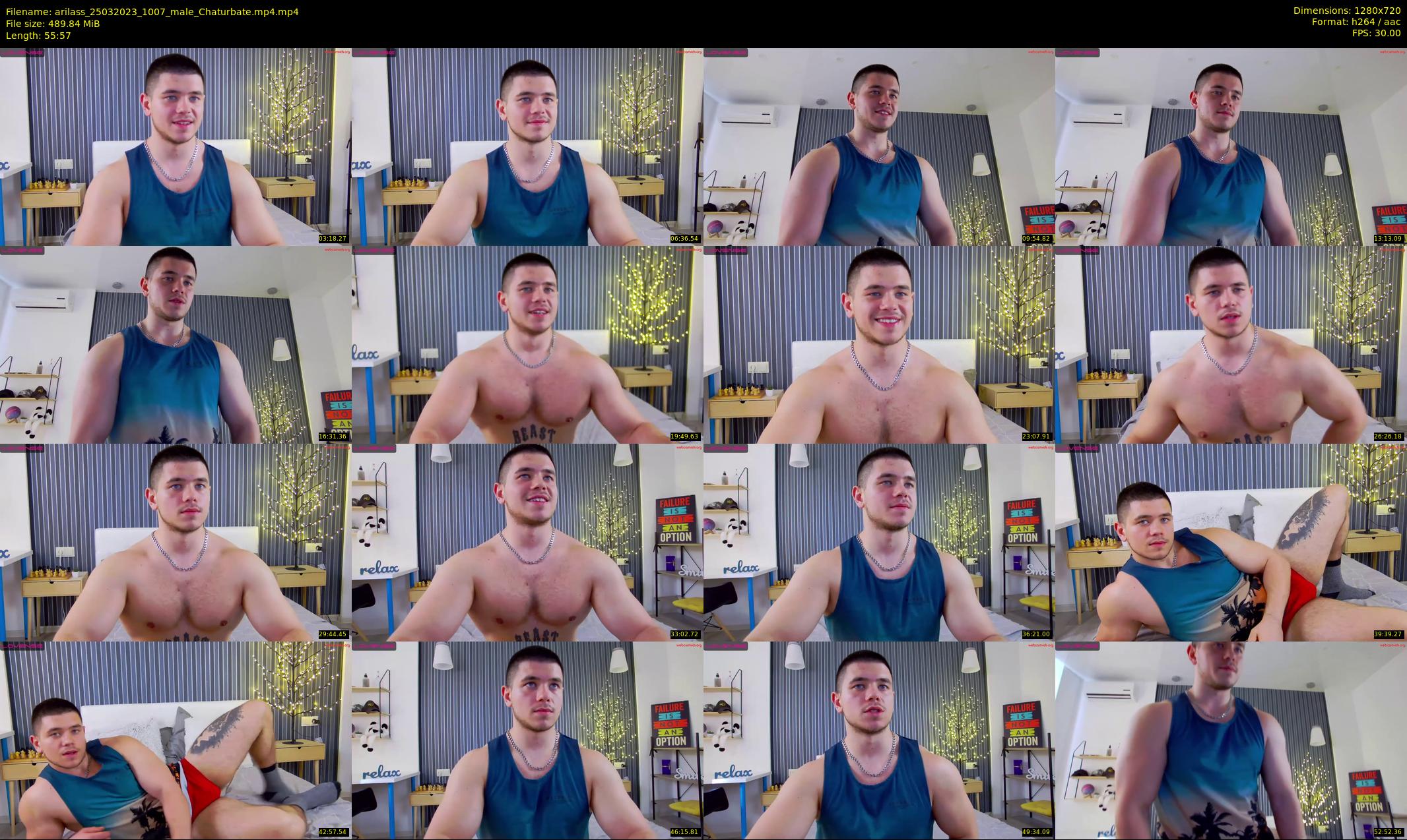 arilass — 56 minute Chaturbate male cam show recording, 720p, Mar 25, 2023