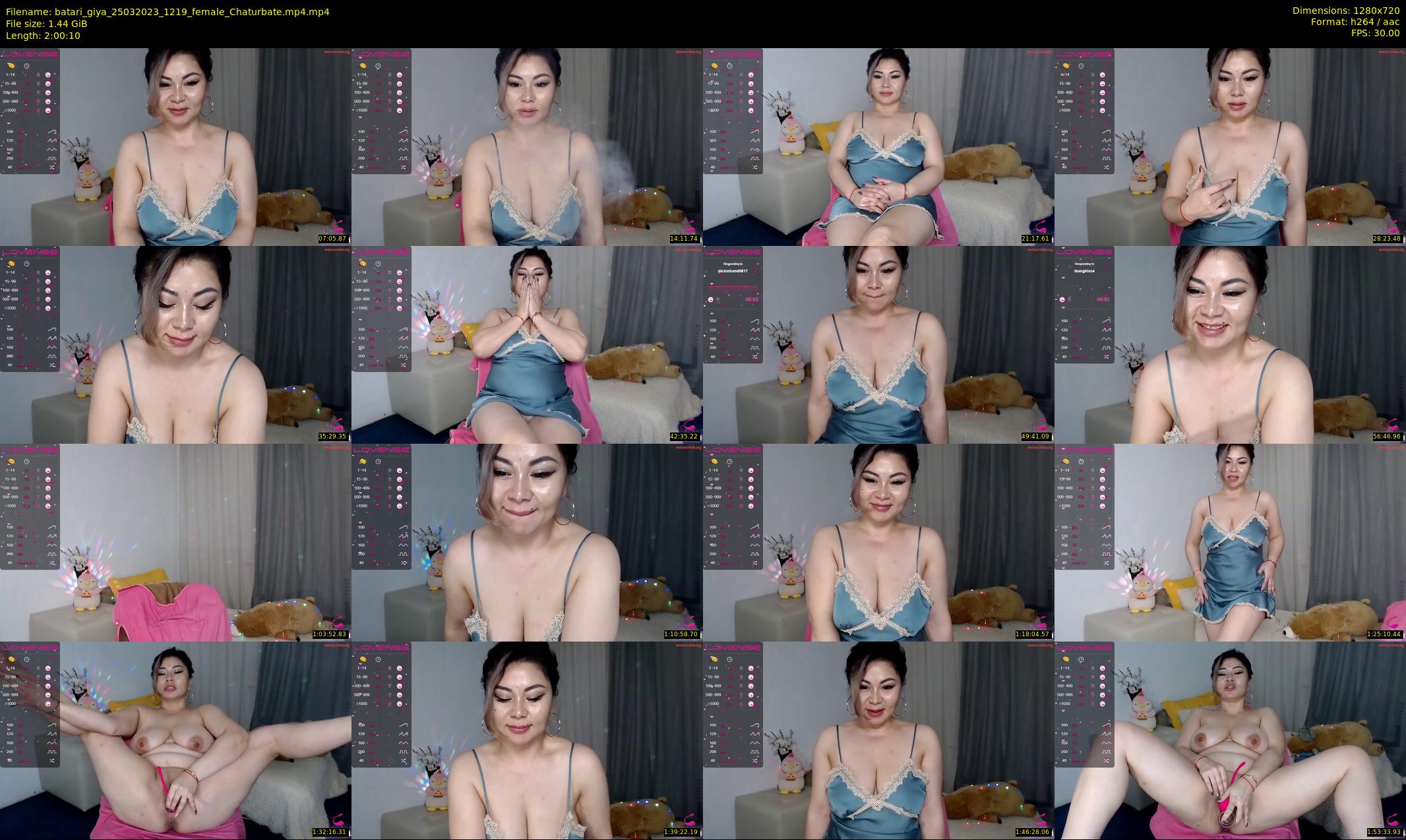 batari_giya — 121 minute Chaturbate female cam show recording, 720p, Mar 25, 2023
