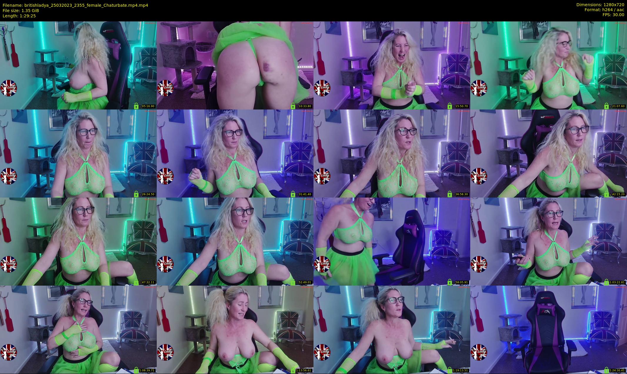 britishladya — 90 minute Chaturbate female cam show recording, 720p, Mar 25, 2023