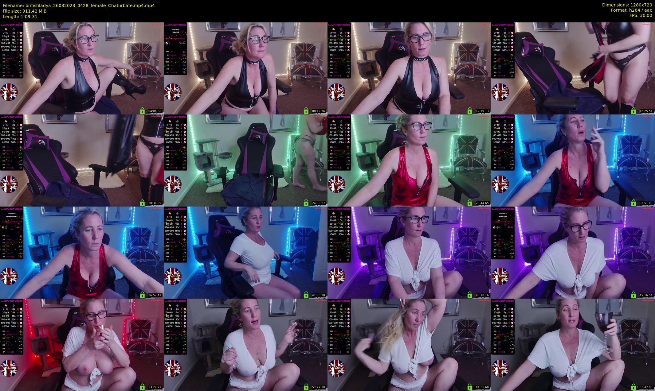 britishladya — 70 minute Chaturbate female cam show recording, 720p, Mar 26, 2023