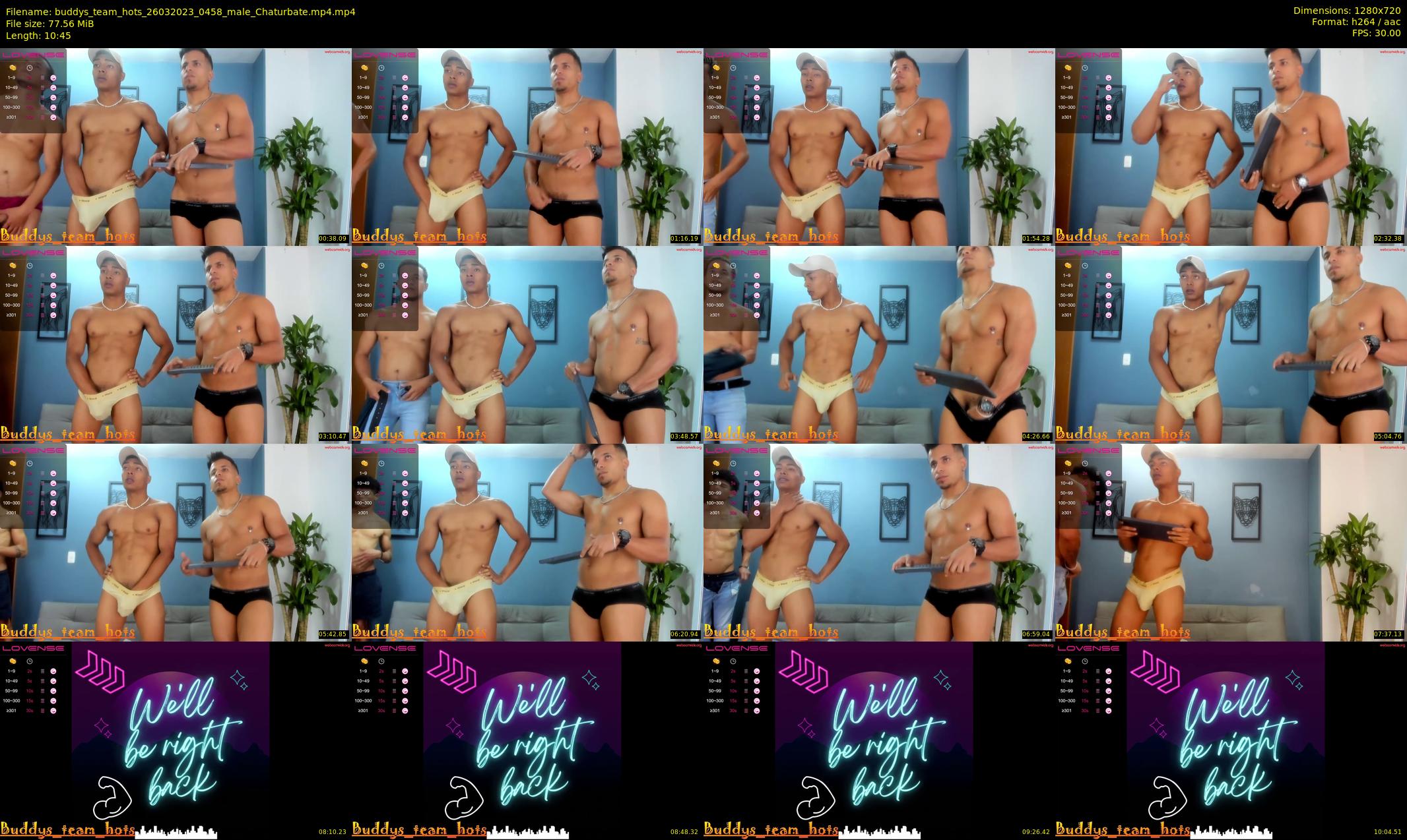 buddys_team_hots — 11 minute Chaturbate couple cam show recording, 720p, Mar 26, 2023