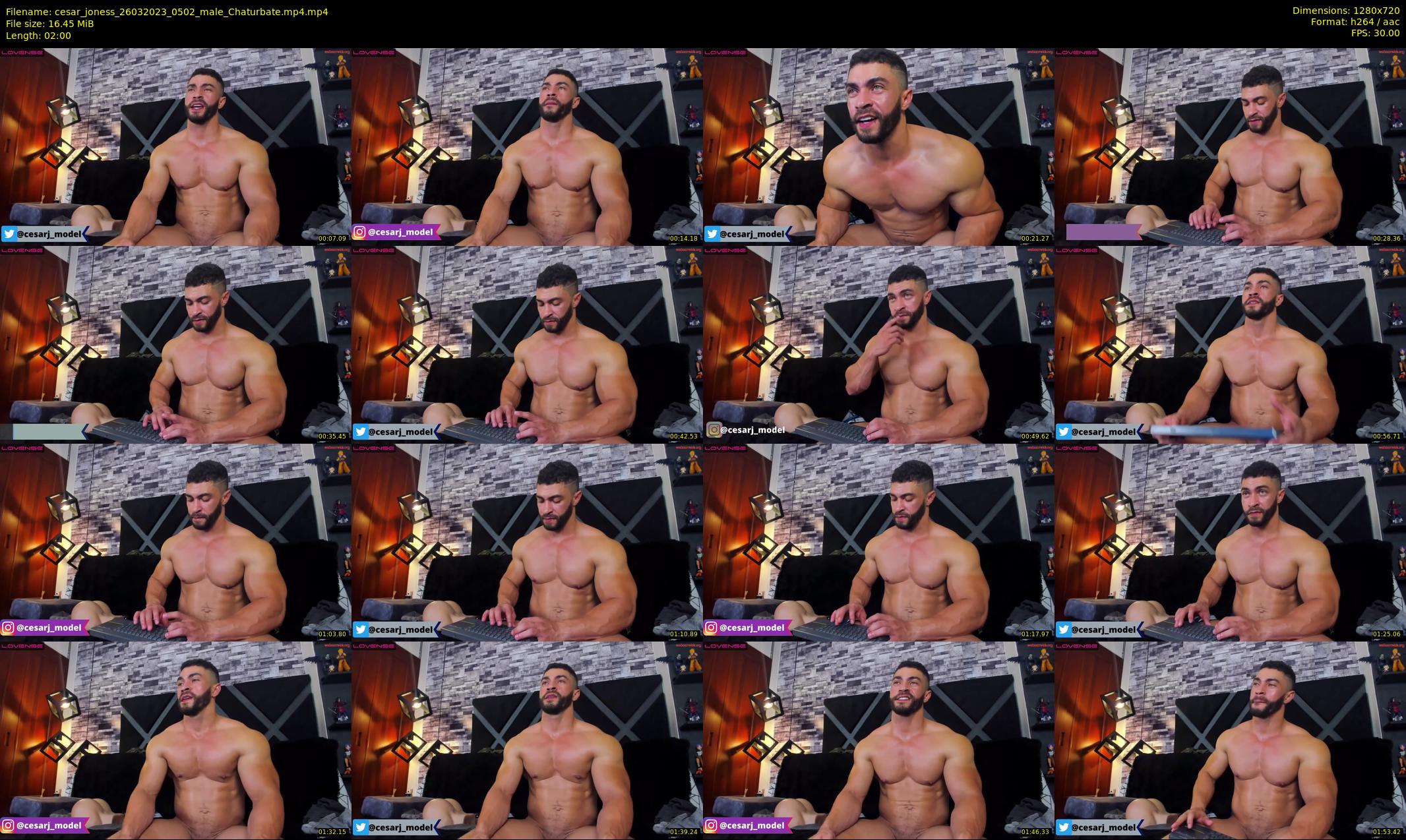 cesar_joness — 2 minute Chaturbate male cam show recording, 720p, Mar 26, 2023