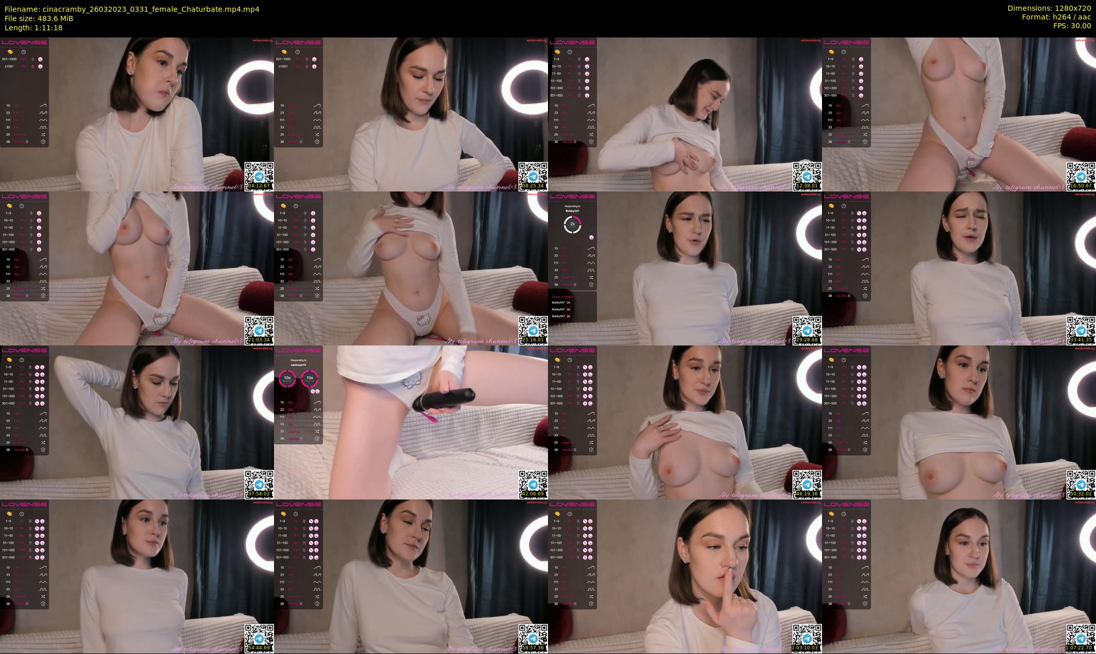 cinacramby — 72 minute Chaturbate female cam show recording, 720p, Mar 26, 2023