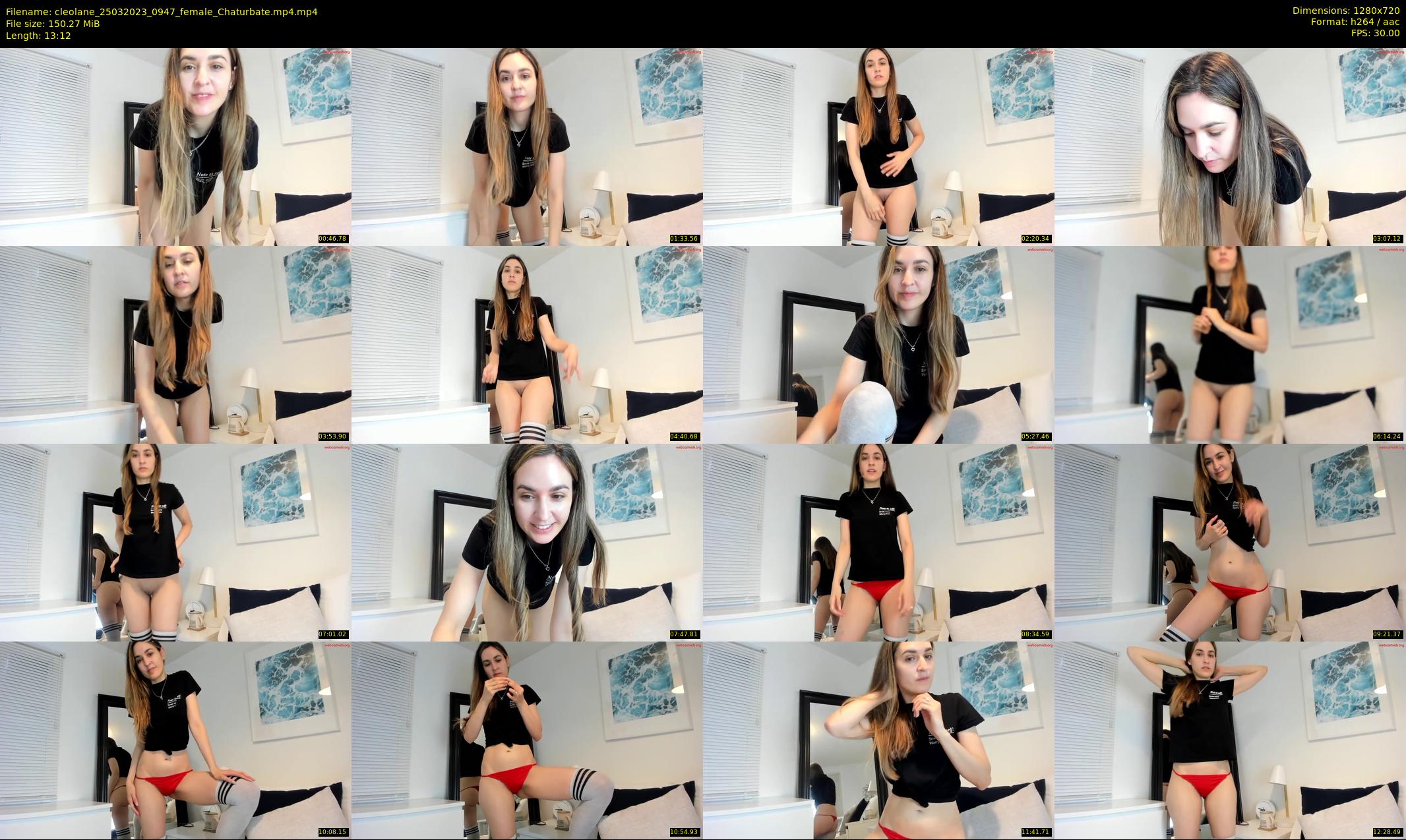 cleolane — 14 minute Chaturbate female cam show recording, 720p, Mar 25, 2023