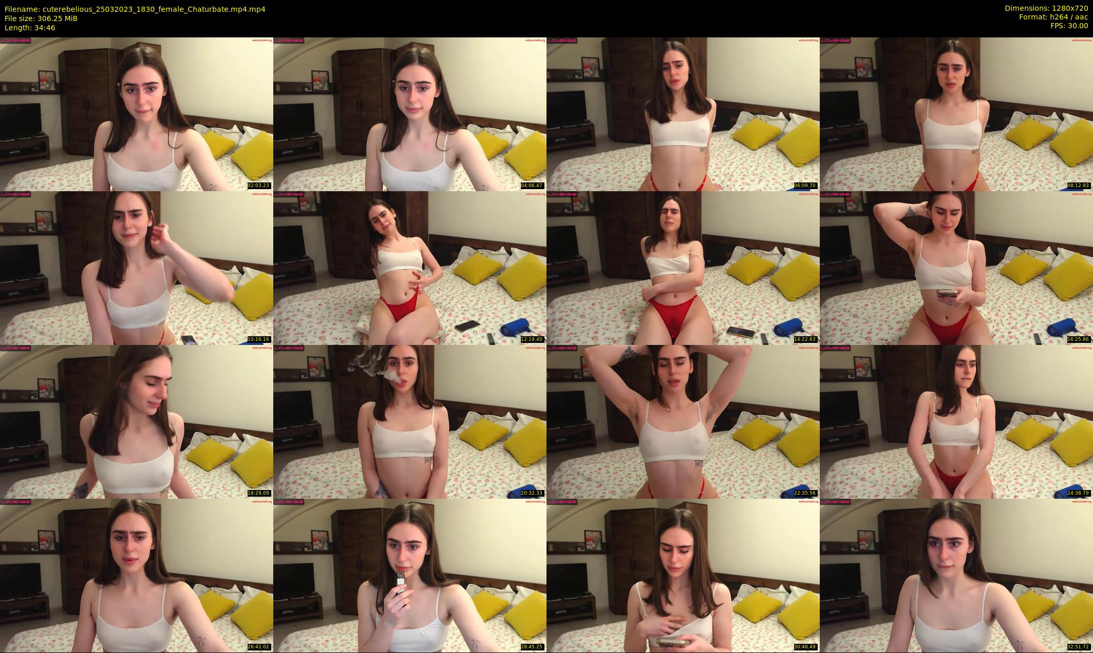 cuterebelious — 35 minute Chaturbate female cam show recording, 720p, Mar 25, 2023