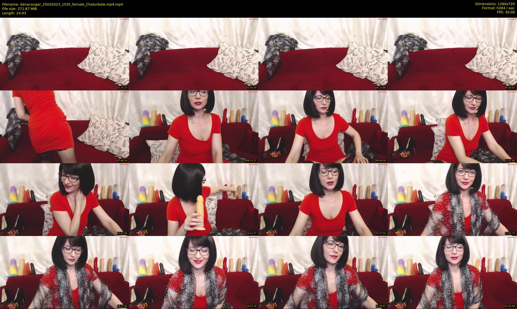 danacougar — 25 minute Chaturbate female cam show recording, 720p, Mar 25, 2023