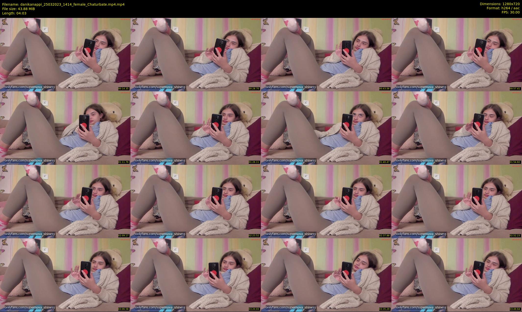 danikanappi — 5 minute Chaturbate female cam show recording, 720p, Mar 25, 2023