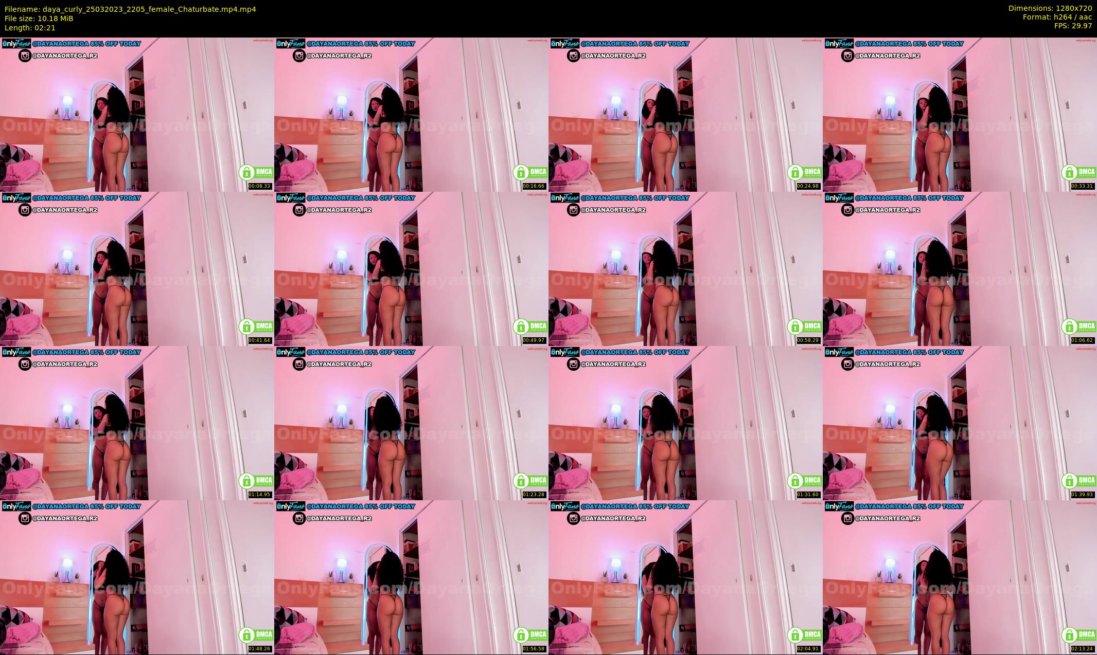 daya_curly — 3 minute Chaturbate female cam show recording, 720p, Mar 25, 2023