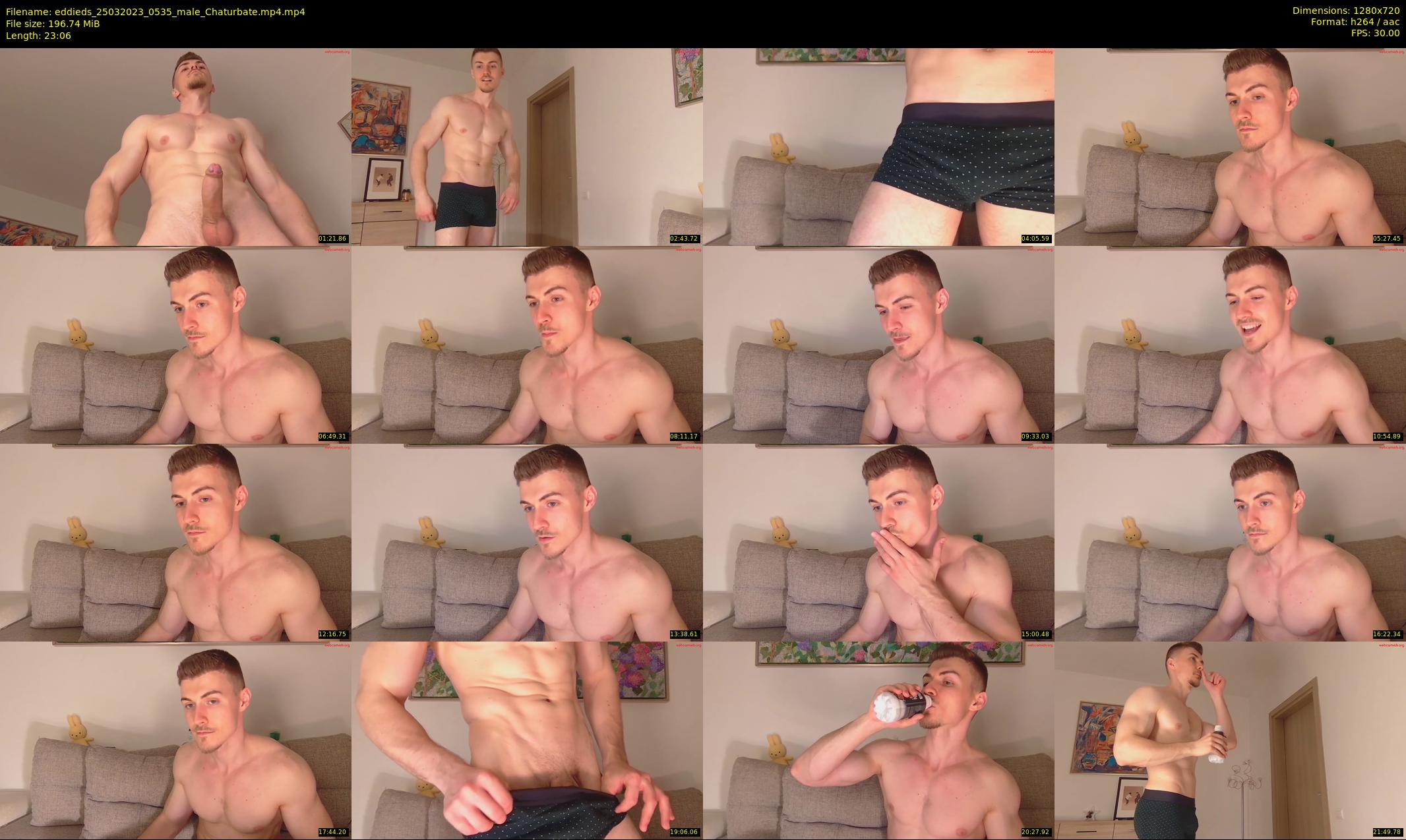 eddieds — 24 minute Chaturbate male cam show recording, 720p, Mar 25, 2023