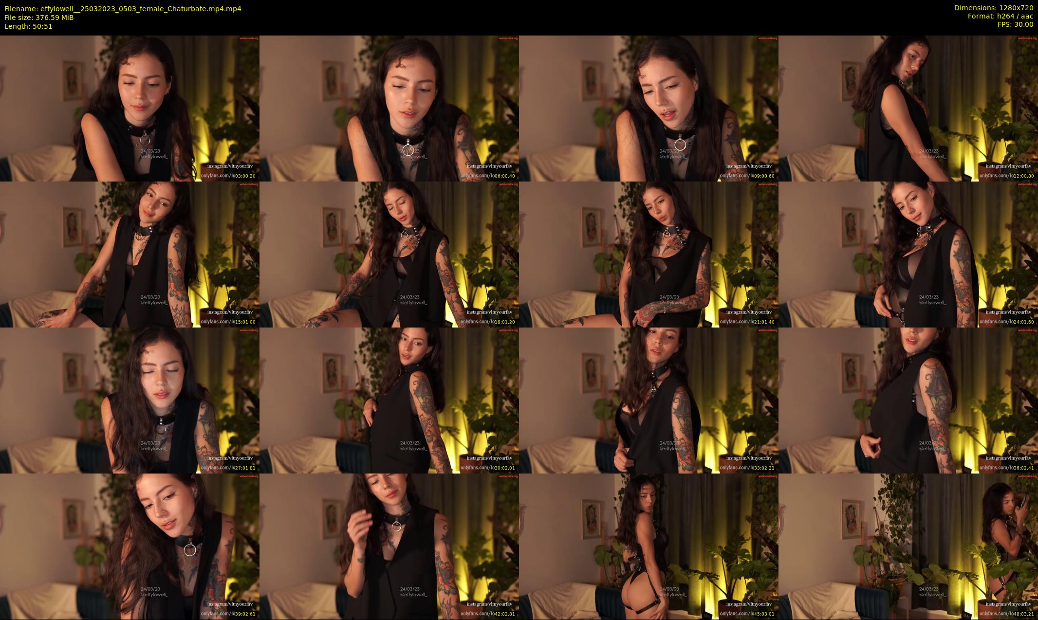 effylowell_ — 51 minute Chaturbate female cam show recording, 720p, Mar 25, 2023