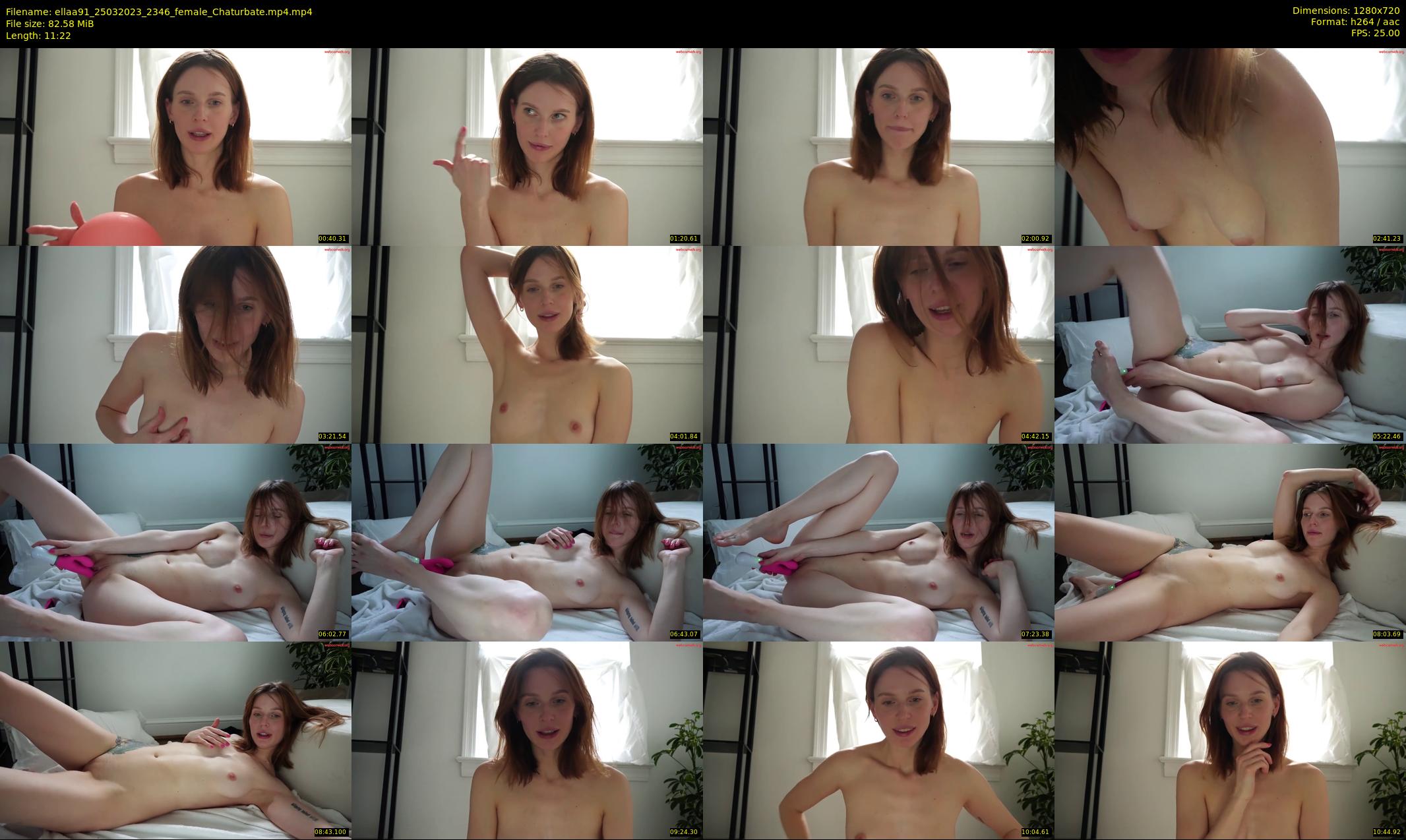 ellaa91 — 12 minute Chaturbate female cam show recording, 720p, Mar 25, 2023