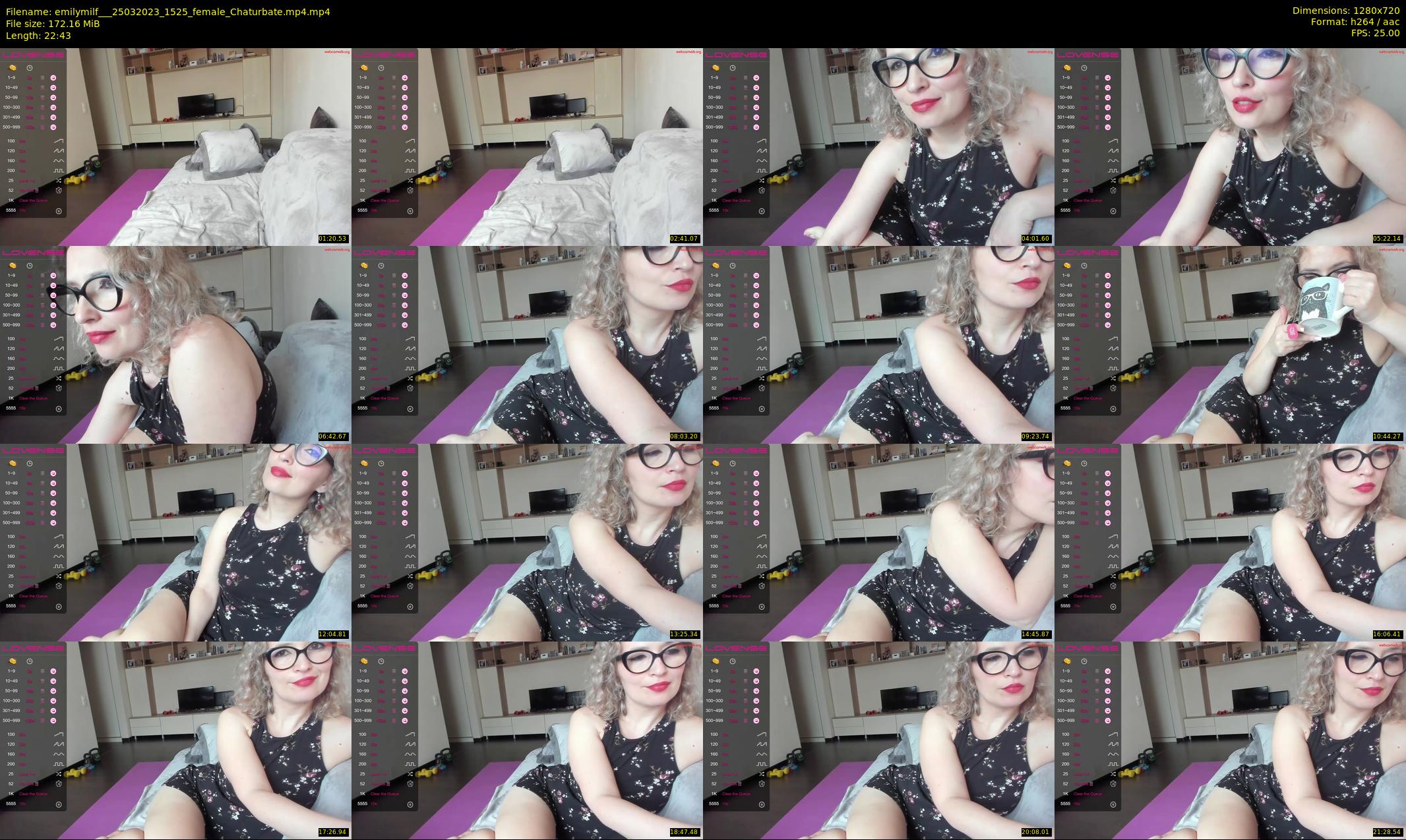 emilymilf__ — 23 minute Chaturbate female cam show recording, 720p, Mar 25, 2023