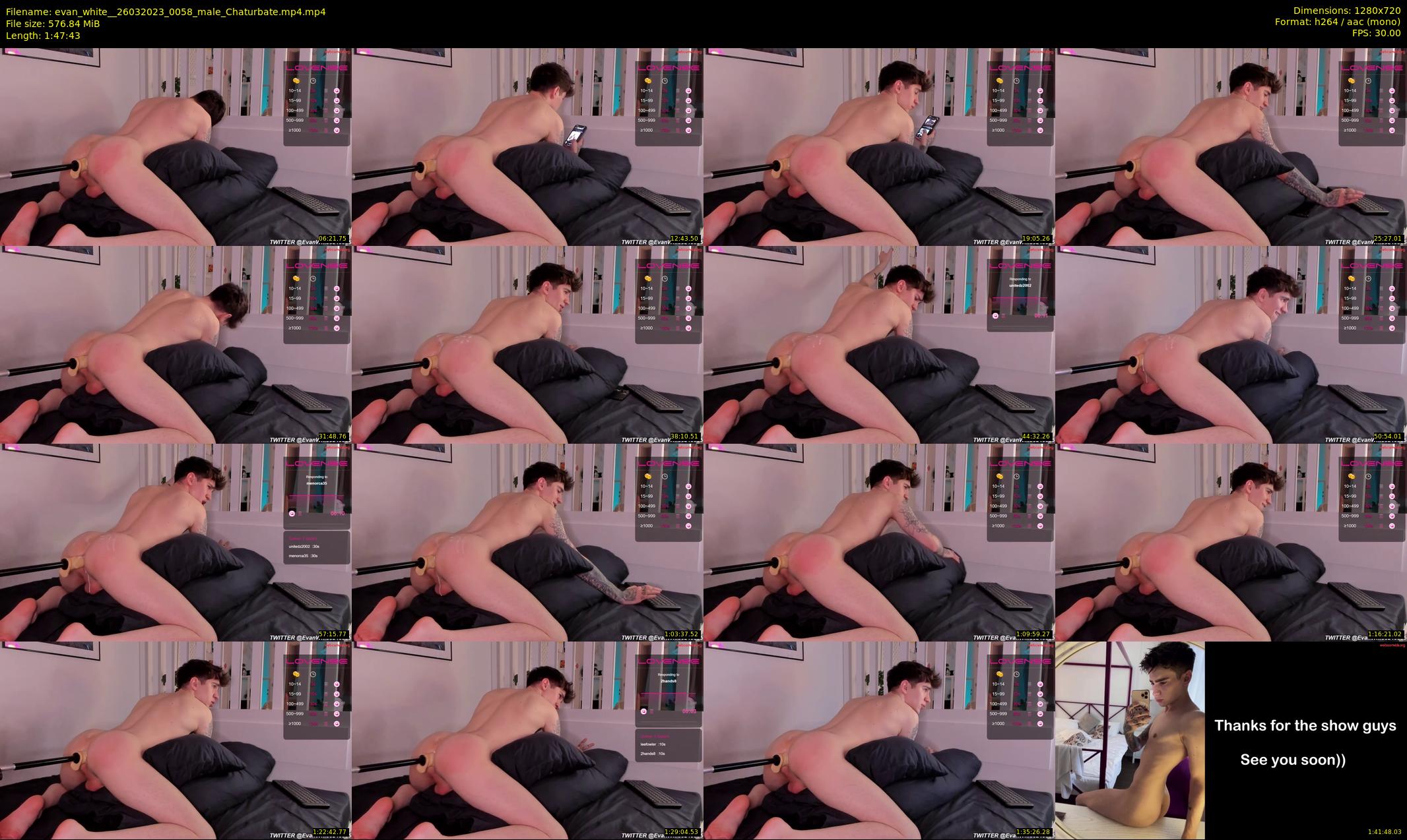 evan_white_ — 108 minute Chaturbate male cam show recording, 720p, Mar 26, 2023