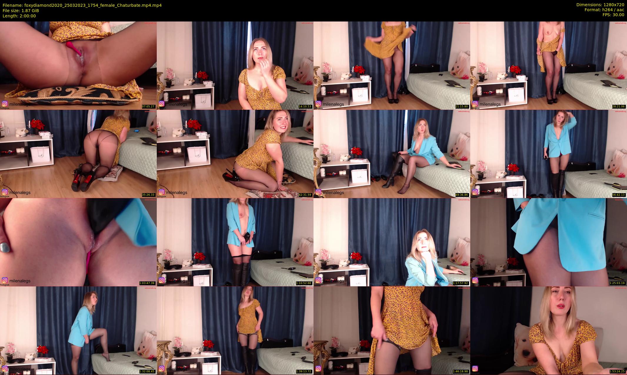 foxydiamond2020 — 120 minute Chaturbate female cam show recording, 720p, Mar 25, 2023
