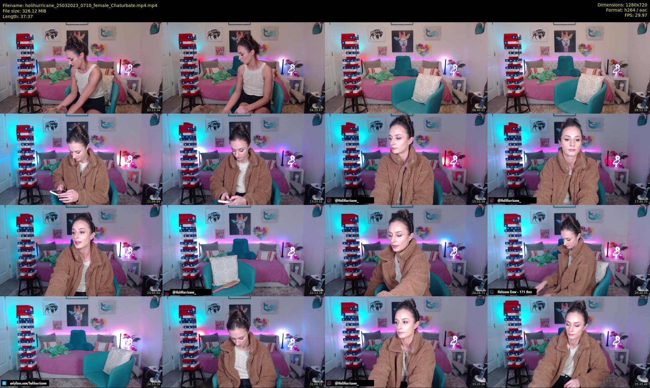 holihurricane — 38 minute Chaturbate female cam show recording, 720p, Mar 25, 2023