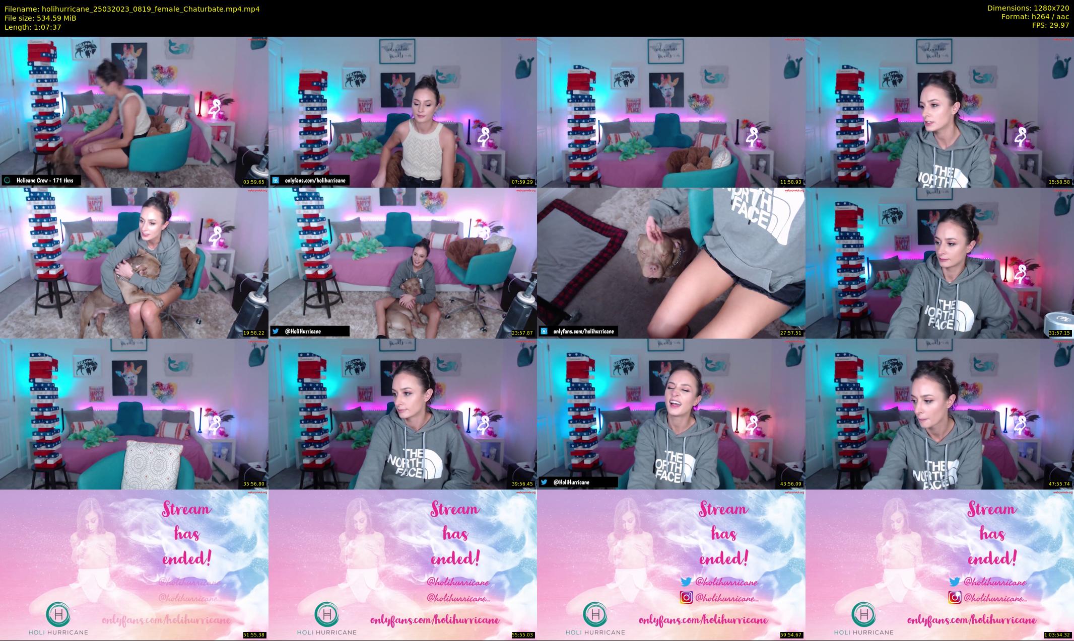 holihurricane — 68 minute Chaturbate female cam show recording, 720p, Mar 25, 2023