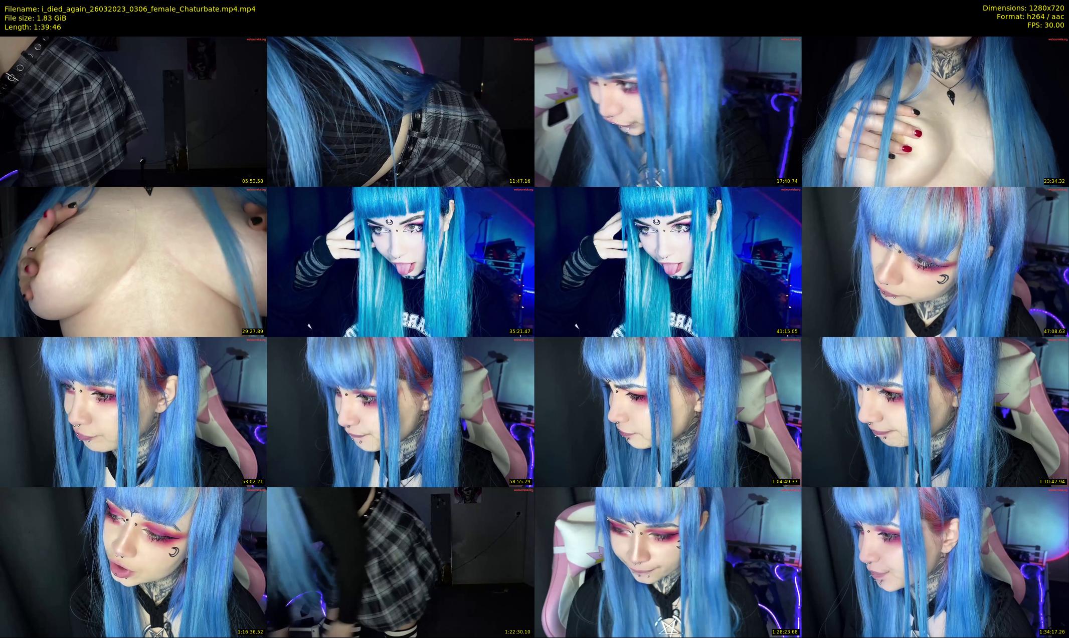 i_died_again — 100 minute Chaturbate female cam show recording, 720p, Mar 26, 2023
