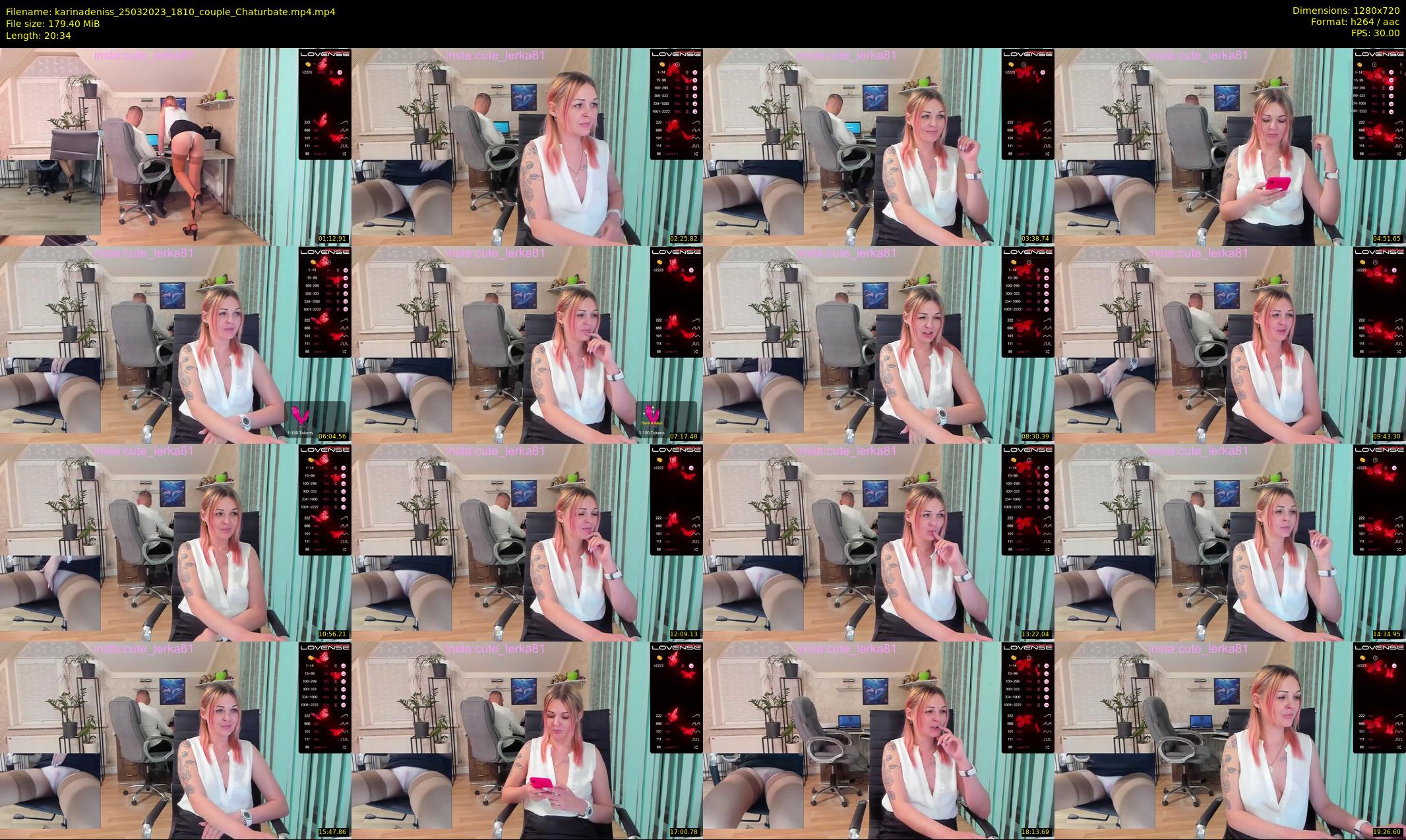 karinadeniss — 21 minute Chaturbate couple cam show recording, 720p, Mar 25, 2023