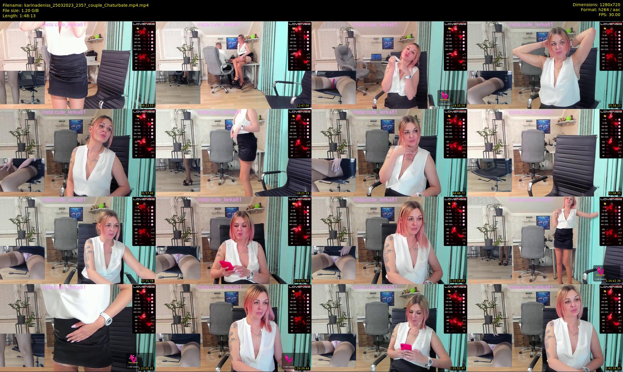 karinadeniss — 109 minute Chaturbate couple cam show recording, 720p, Mar 25, 2023