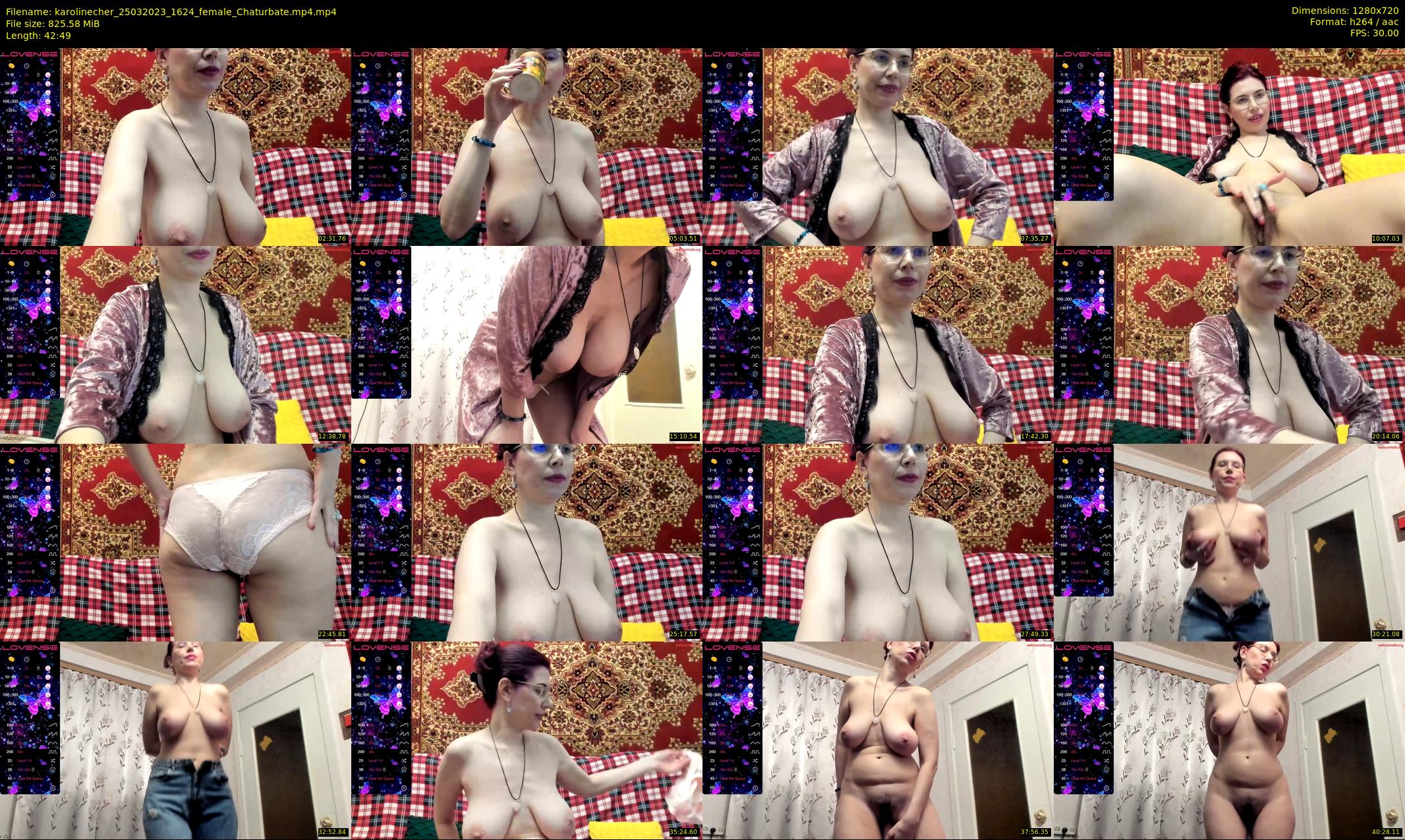 karolinecher — 43 minute Chaturbate female cam show recording, 720p, Mar 25, 2023