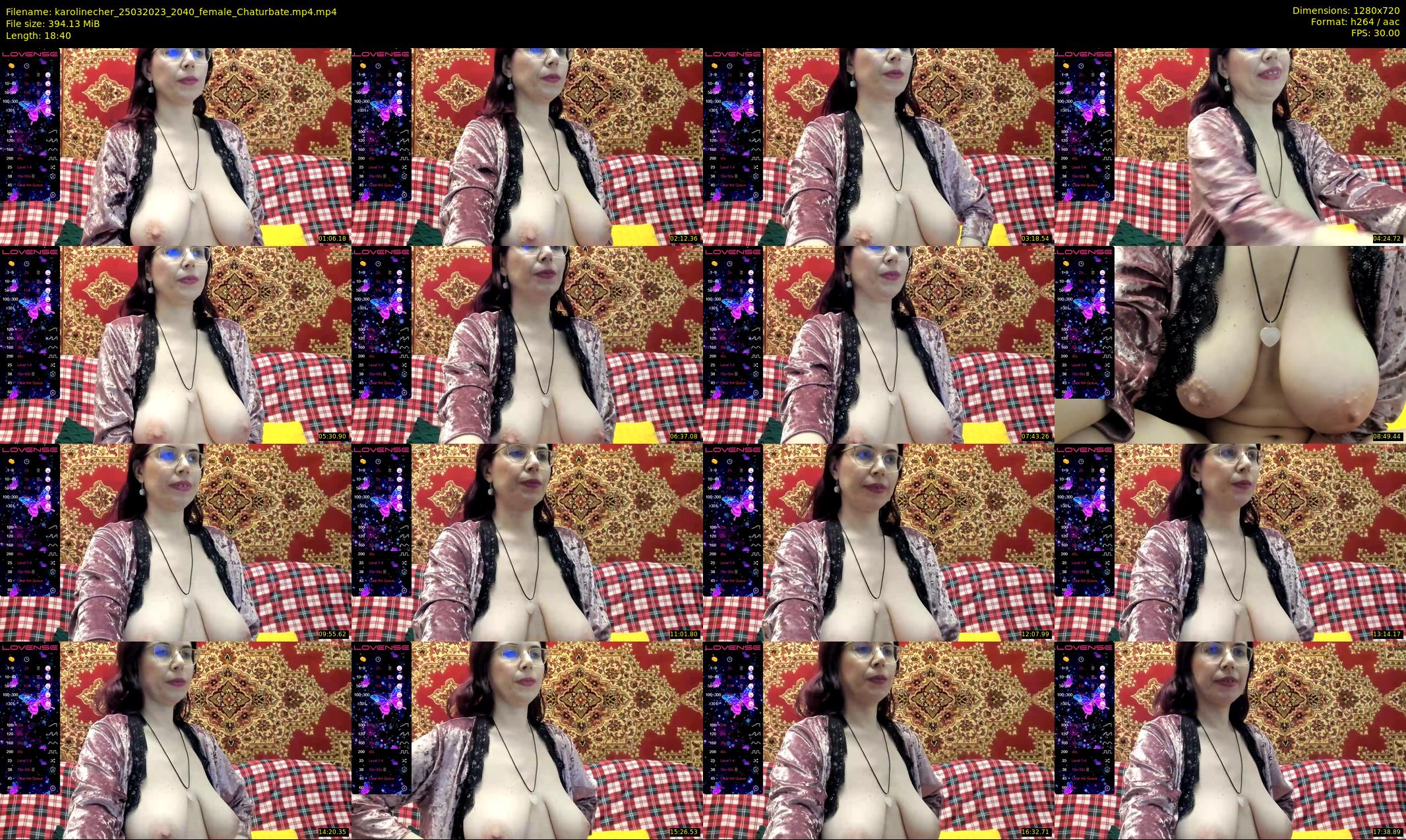 karolinecher — 19 minute Chaturbate female cam show recording, 720p, Mar 25, 2023