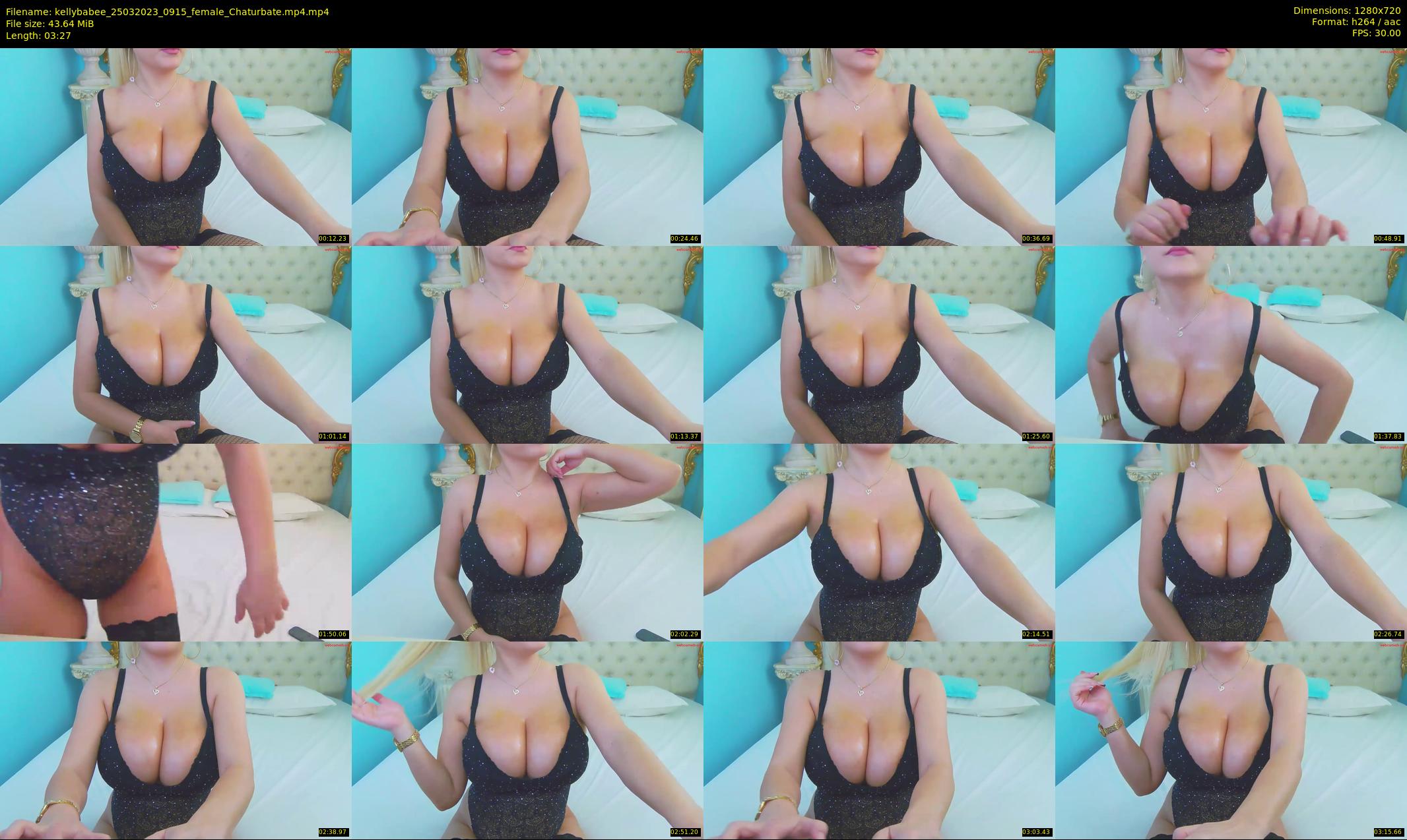 kellybabee — 4 minute Chaturbate female cam show recording, 720p, Mar 25, 2023