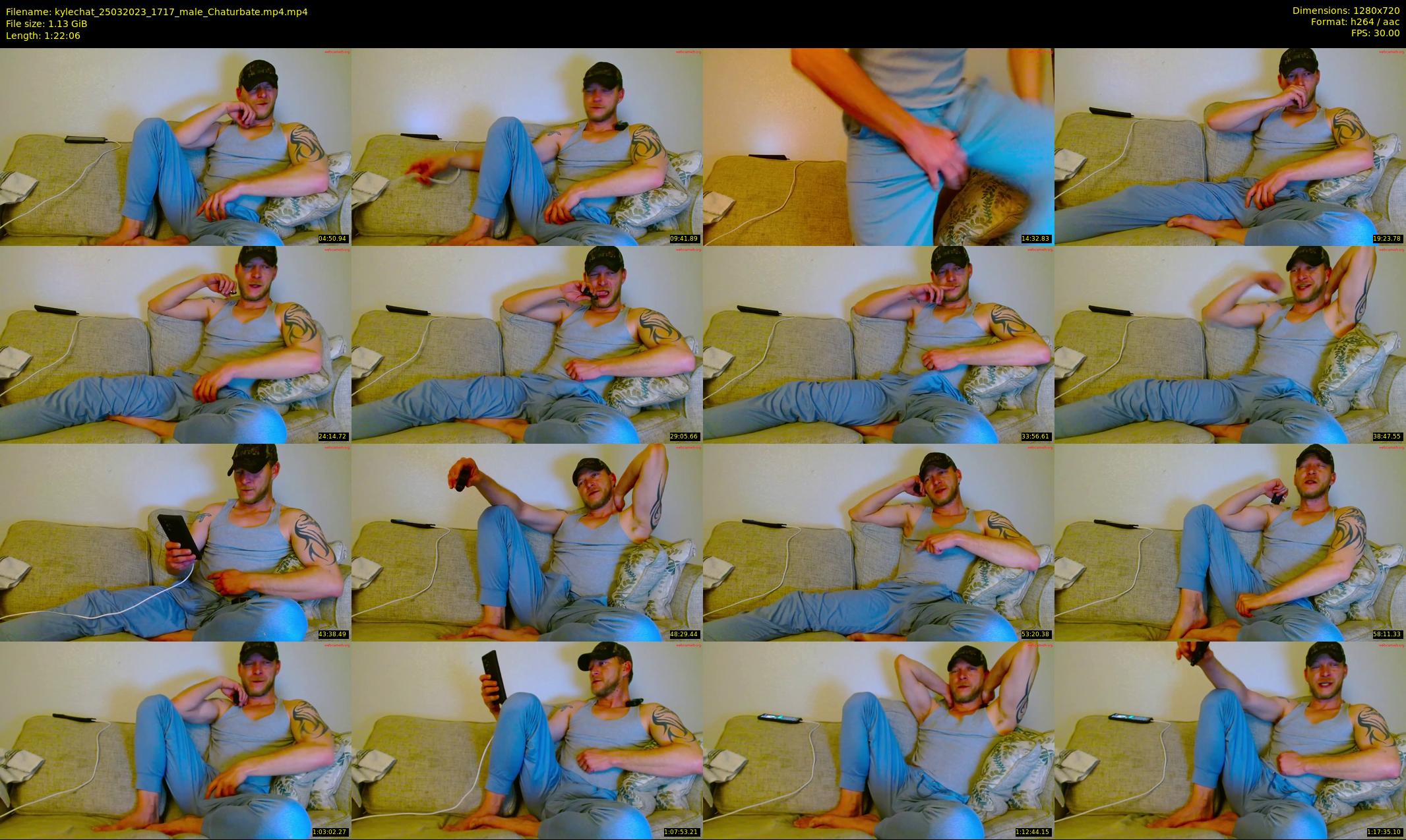 kylechat — 83 minute Chaturbate male cam show recording, 720p, Mar 25, 2023