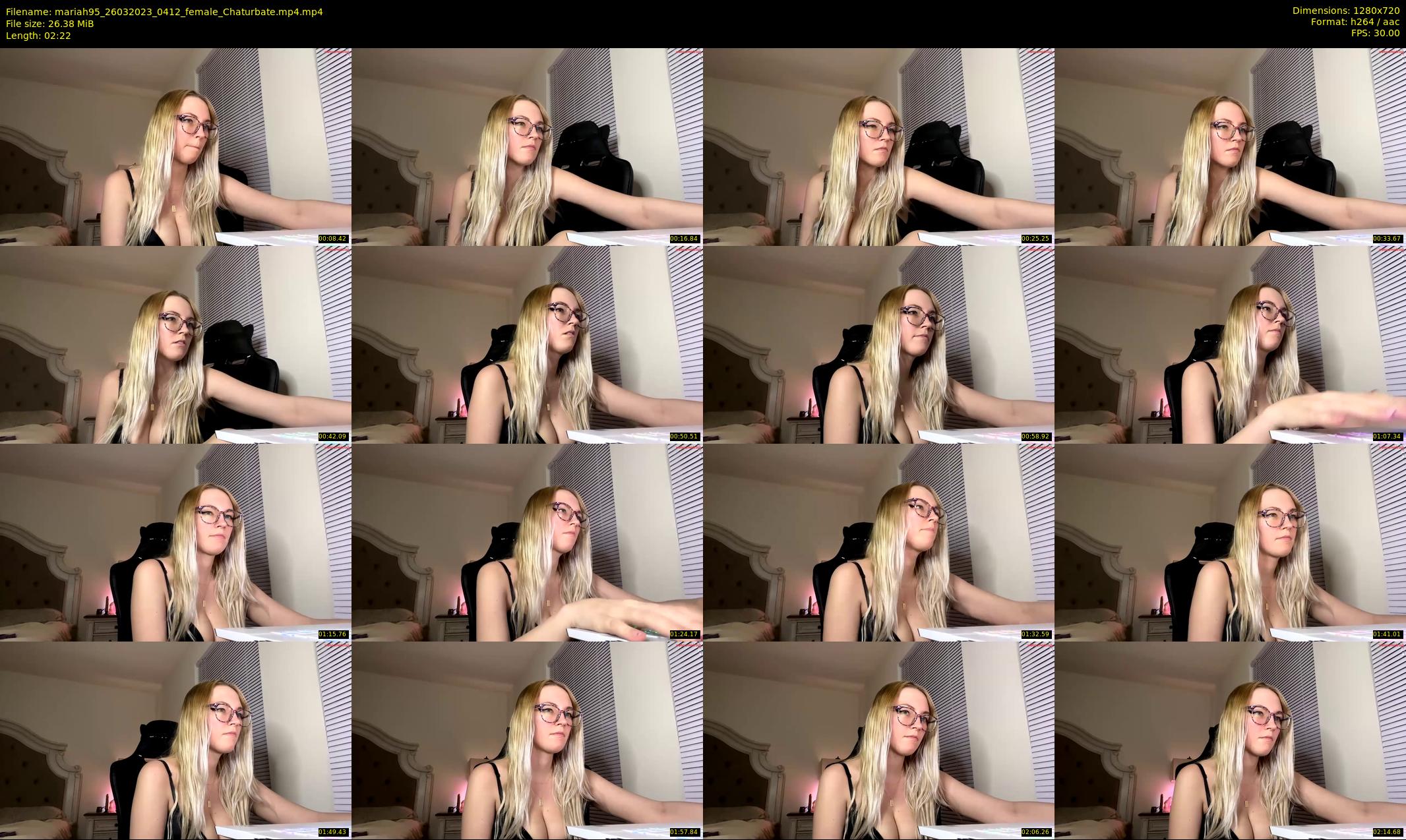 mariah95 — 3 minute Chaturbate female cam show recording, 720p, Mar 26, 2023