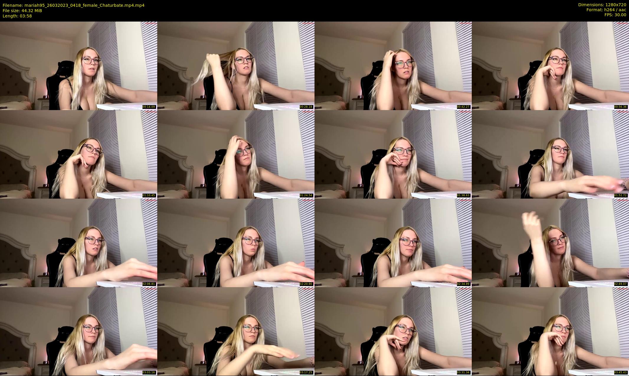 mariah95 — 4 minute Chaturbate female cam show recording, 720p, Mar 26, 2023