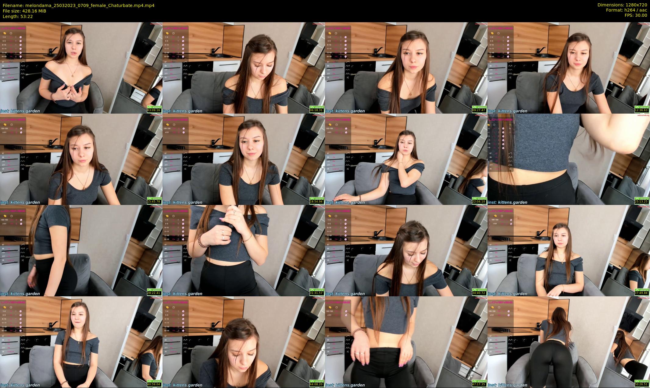 melondama — 54 minute Chaturbate female cam show recording, 720p, Mar 25, 2023