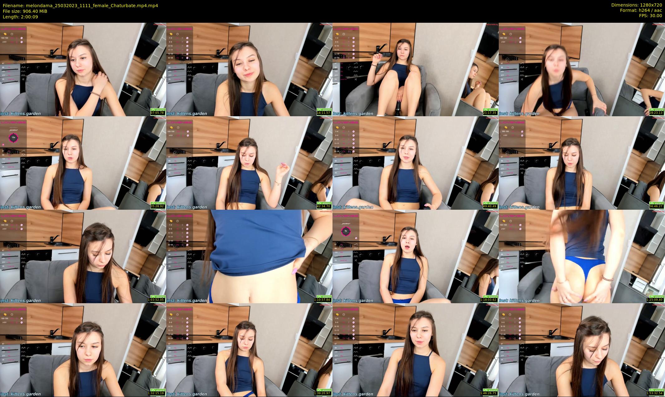 melondama — 121 minute Chaturbate female cam show recording, 720p, Mar 25, 2023