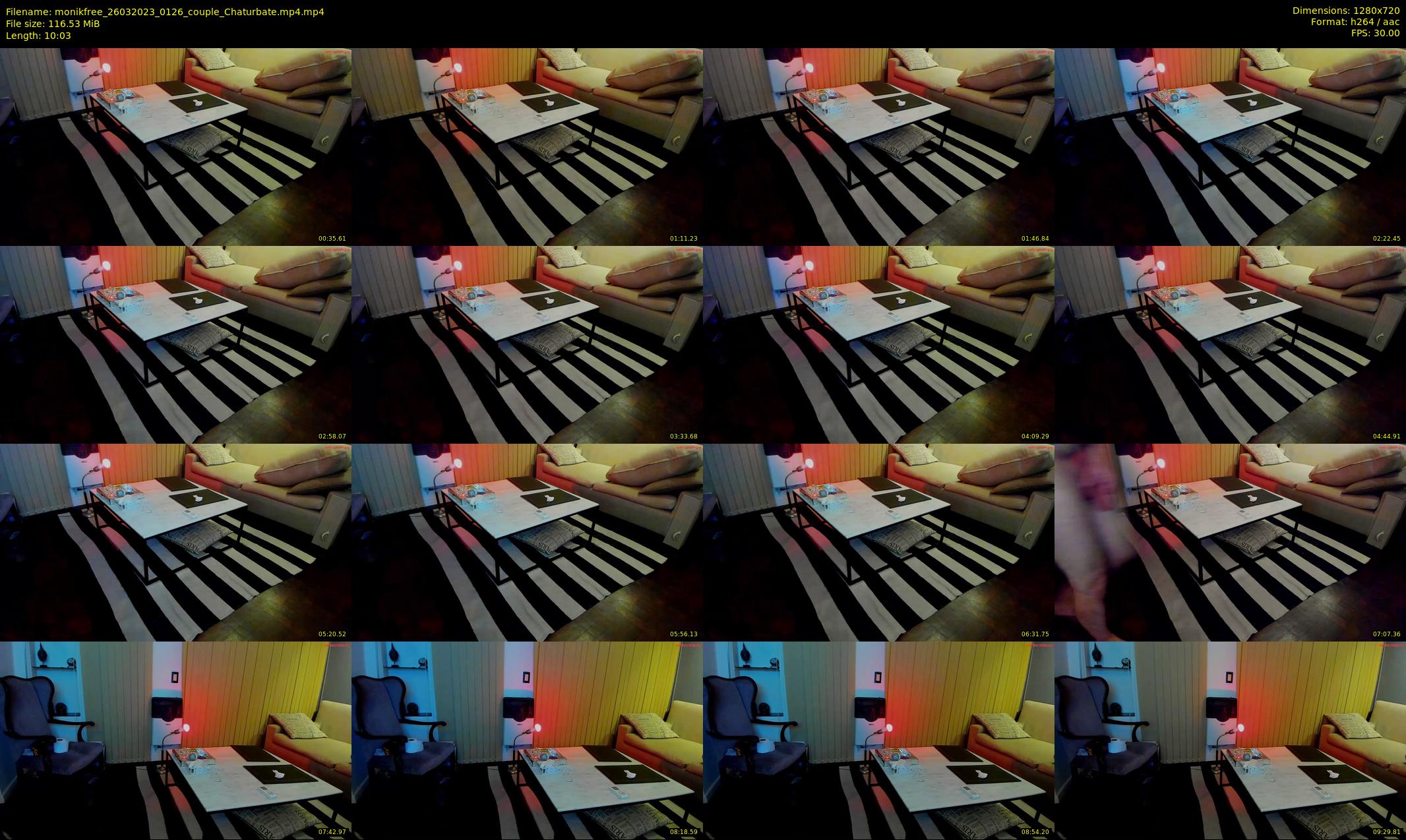 monikfree — 11 minute Chaturbate couple cam show recording, 720p, Mar 26, 2023
