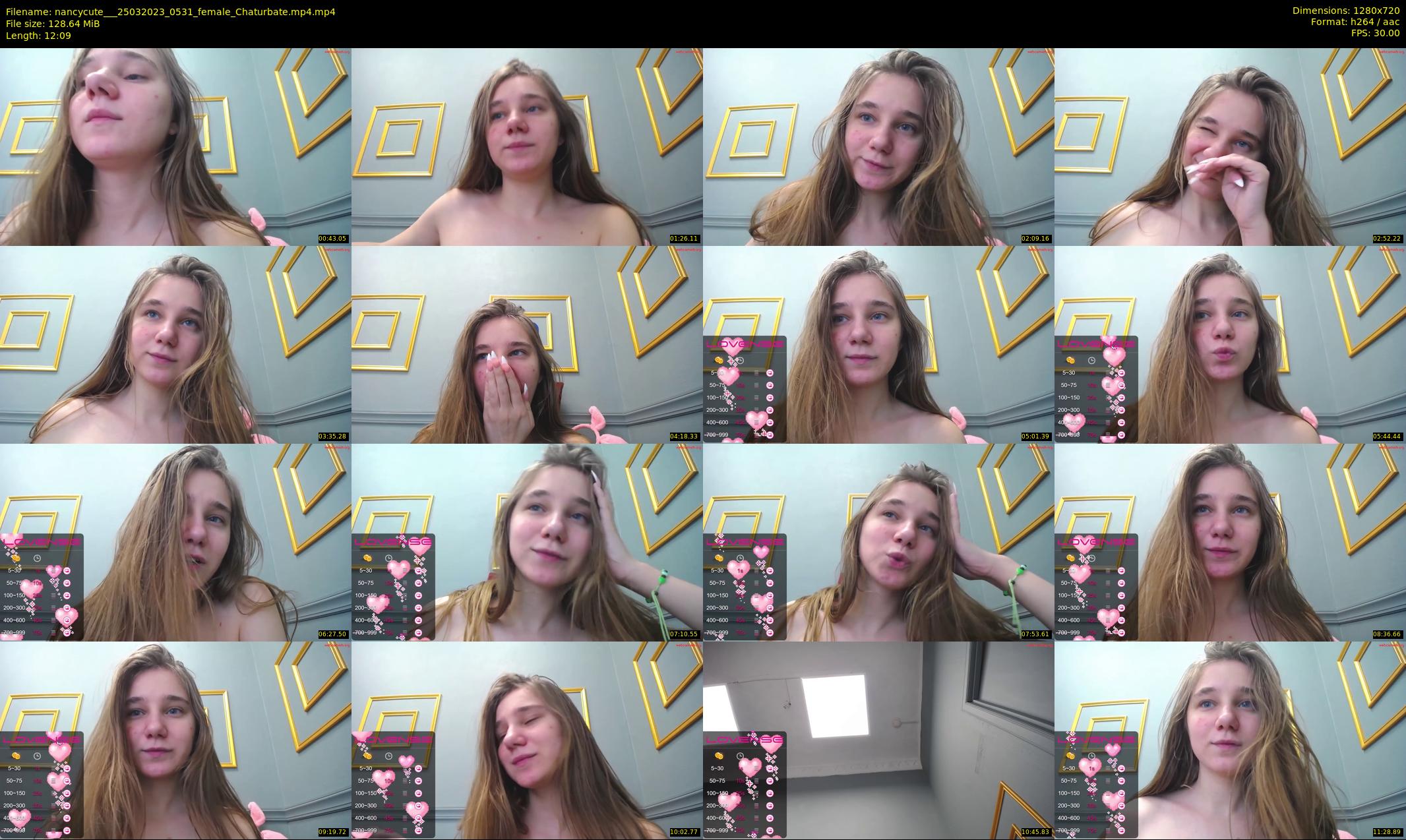 nancycute__ — 13 minute Chaturbate female cam show recording, 720p, Mar 25, 2023